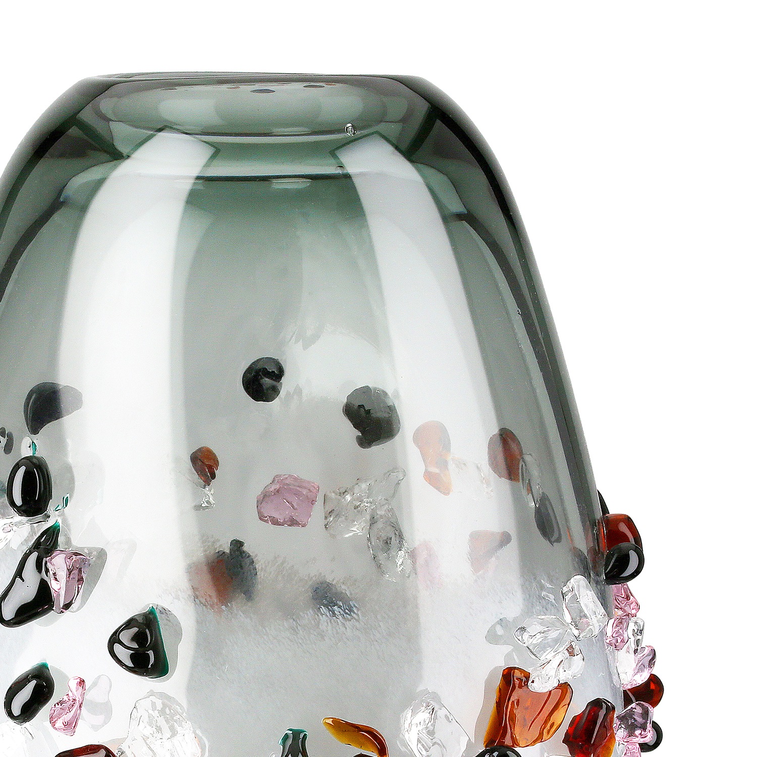 Casablanca by Gilde Tischvase »Vase Stones schwarz transparent«, (1 St.)