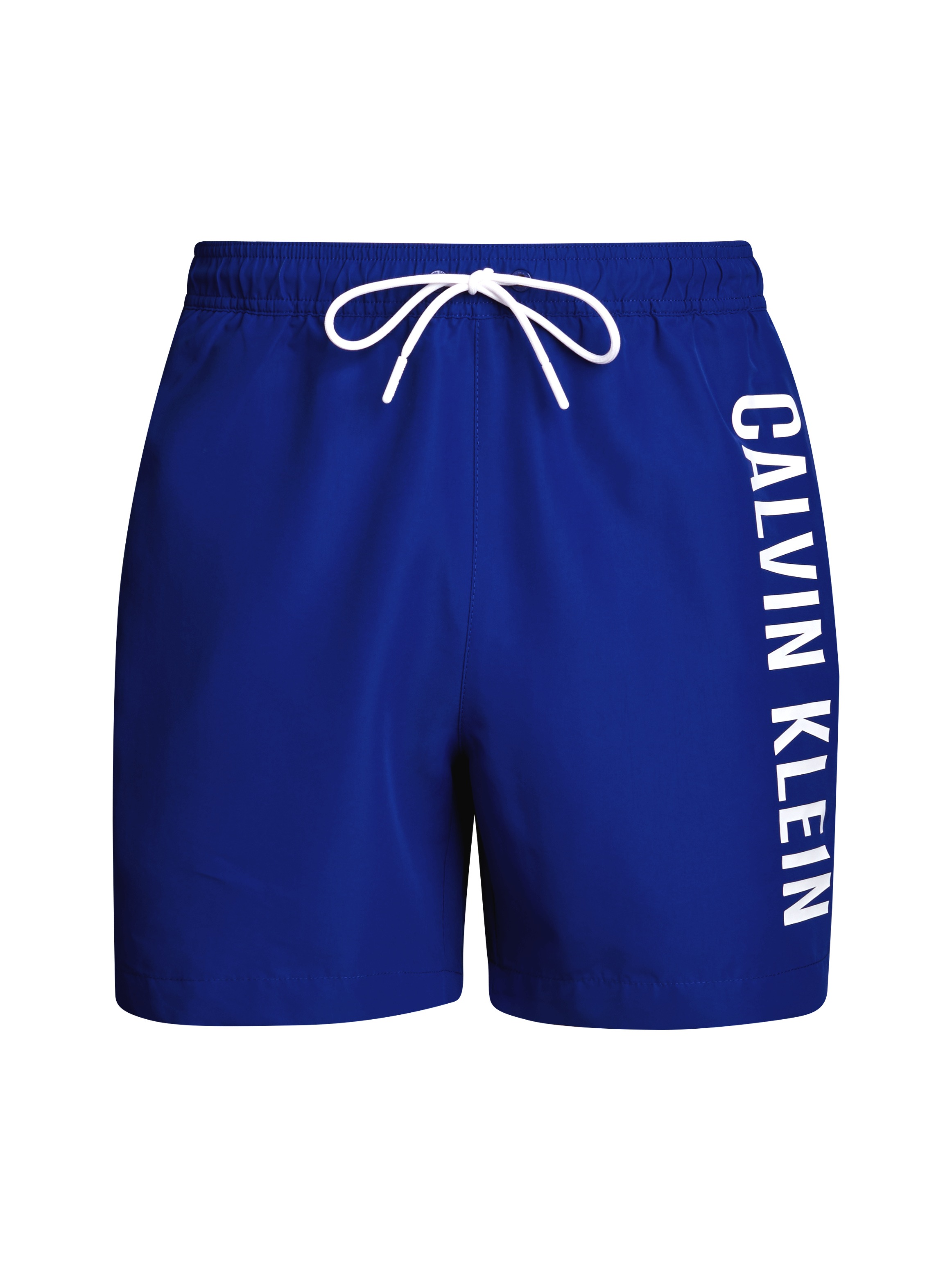 Calvin Klein Swimwear Badeshorts »MEDIUM DRAWSTRING«, mit kontrastfarbenem Logo-Schrifztug am Bein