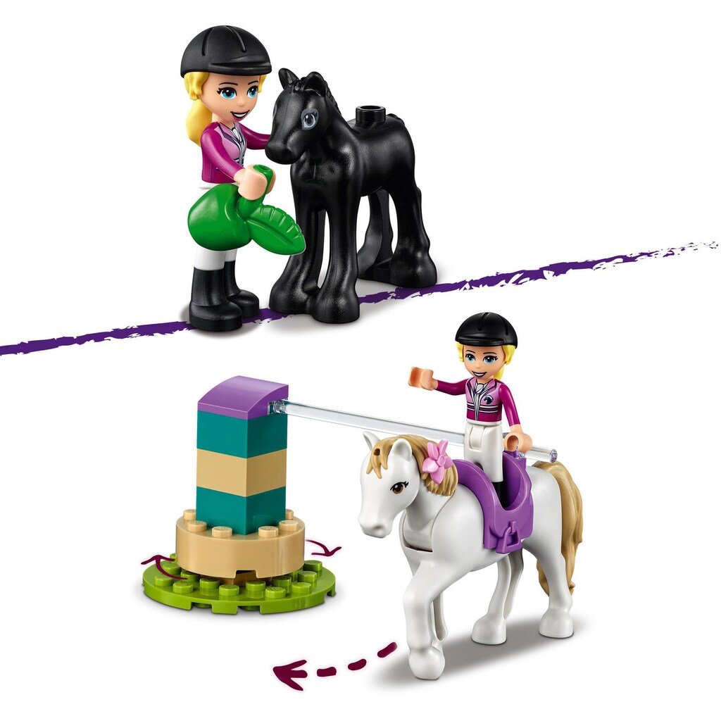 LEGO® Konstruktionsspielsteine »Trainingskoppel und Pferdeanhänger (41441), LEGO® Friends«, (148 St.), Made in Europe