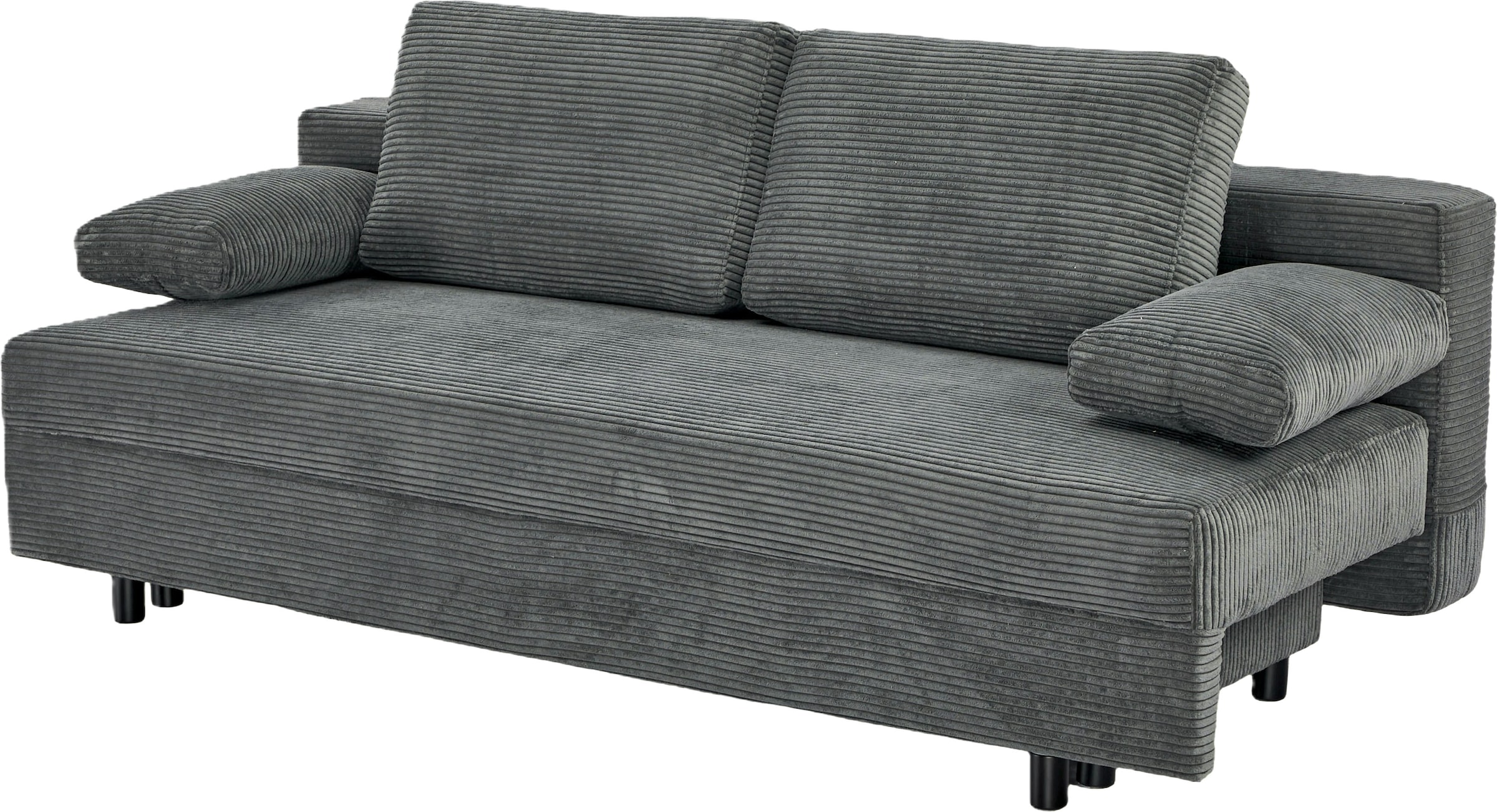 OTTO home Schlafsofa »ONNIKO Cord, Breite: 192 cm, Liegefläche 121x192 cm, softer Cord-Bezug« mit Bettfunktion & Bettkasten