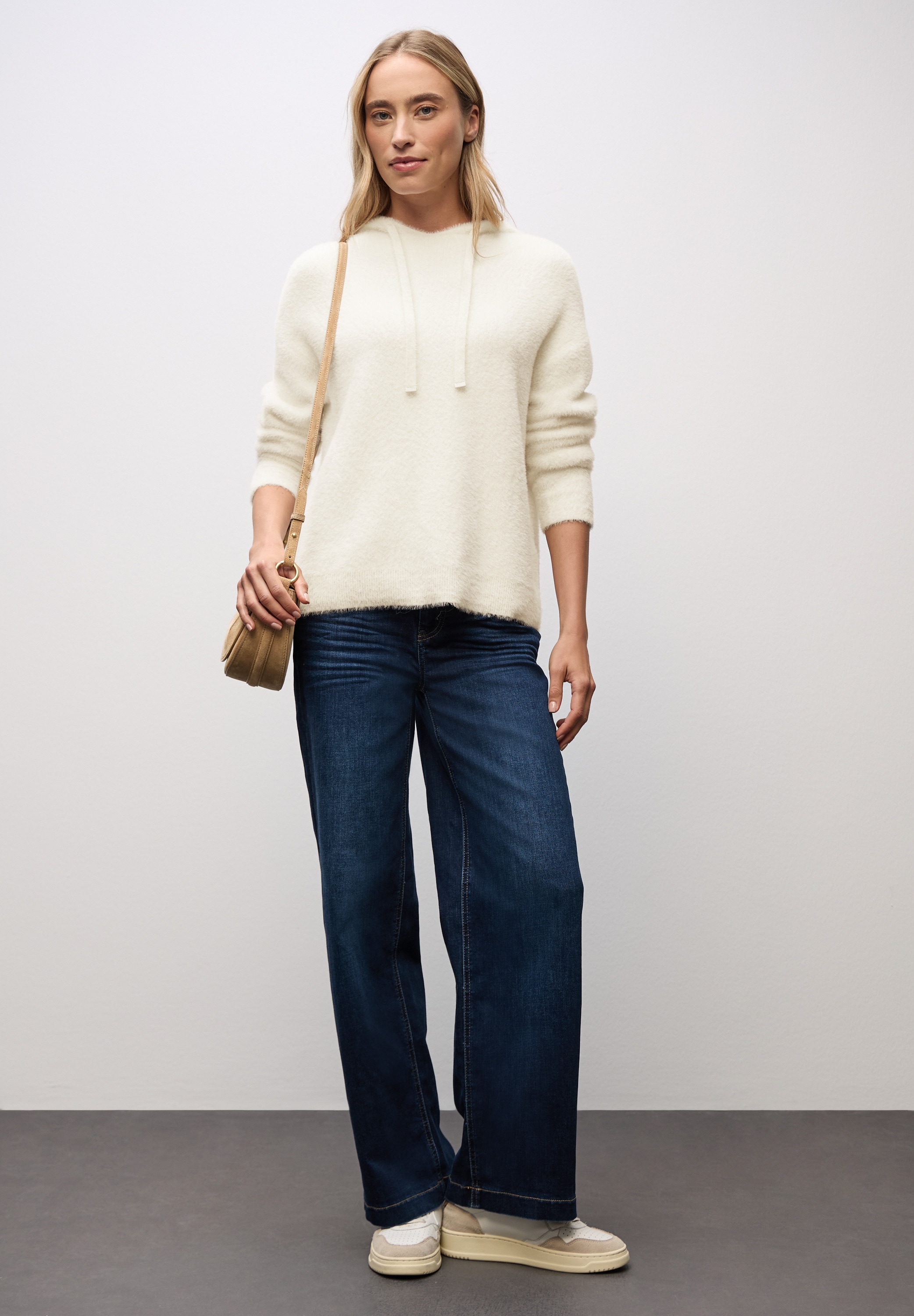 STREET ONE Kapuzenpullover aus softer Federgarn-Qualität