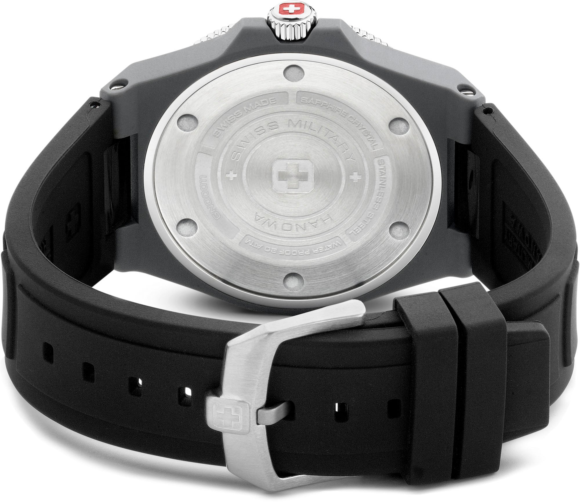 Swiss Military Hanowa Quarzuhr »OCEAN PIONEER, SMWGN0001182«, Armbanduhr, Herrenuhr, Swiss Made, Datum, Saphirglas