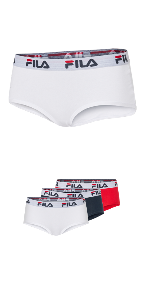 Fila Retro Pants »WOMAN CULOTTE« 3er Pack,  elastischer Logobund