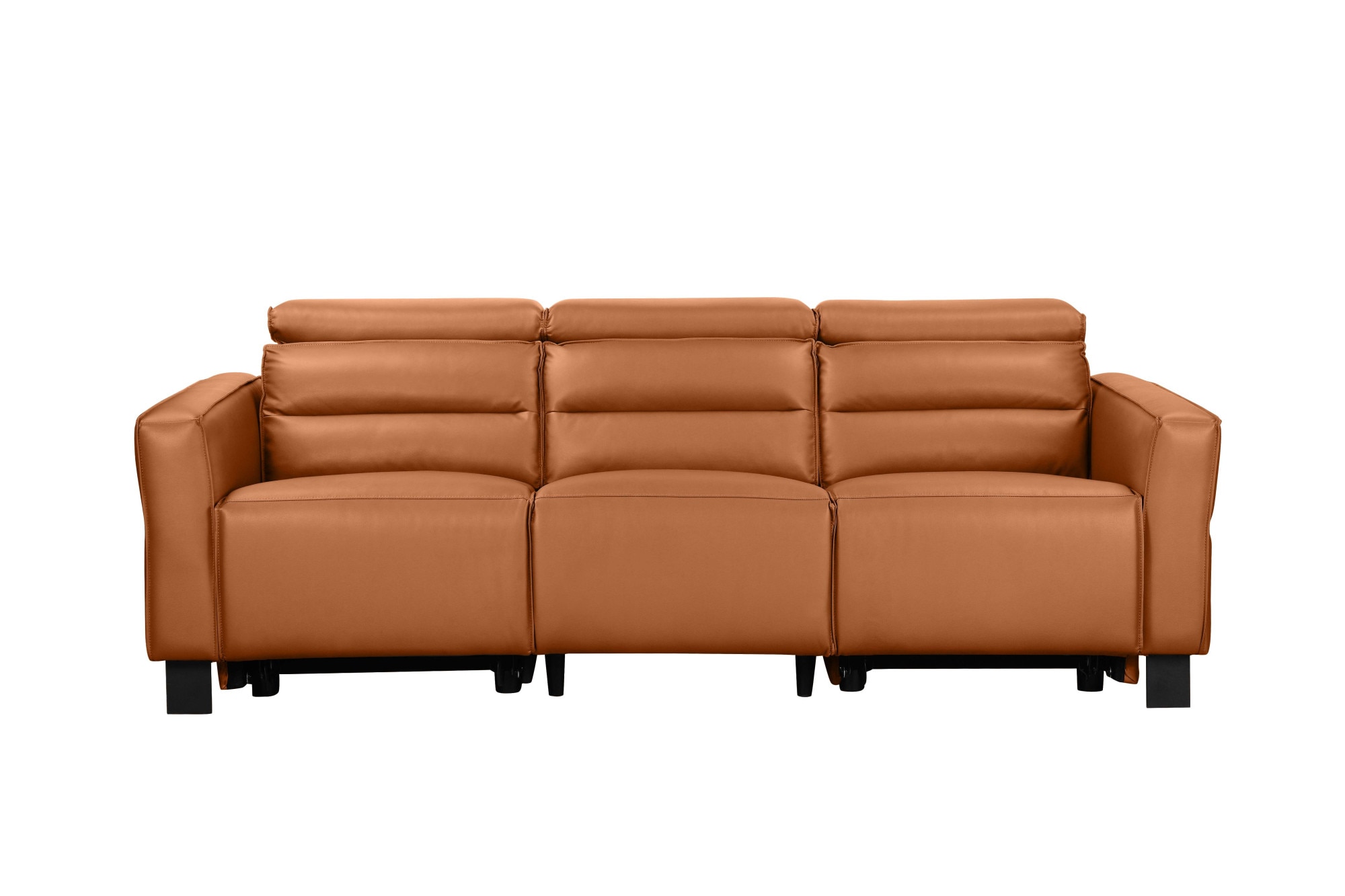 Places of Style 3-Sitzer »Carpari, 224cm, manuelle od. elektrische Relaxfunktion in 2 Sitzen«, mit USB-A/C, Kopfteilverstellung, Echtleder, Kunstleder, Webstoff