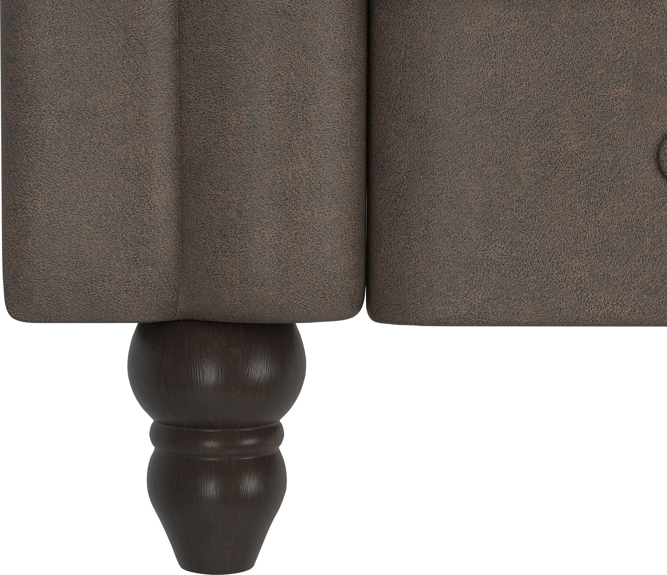 Dorel Home 3-Sitzer »Felix, Schlafsofa 236 cm, (Liegefläche 108x190cm), Rückenlehne« 3-fach verstellbar, Velours, Kunstleder, Luxus-Microfaser Vintage