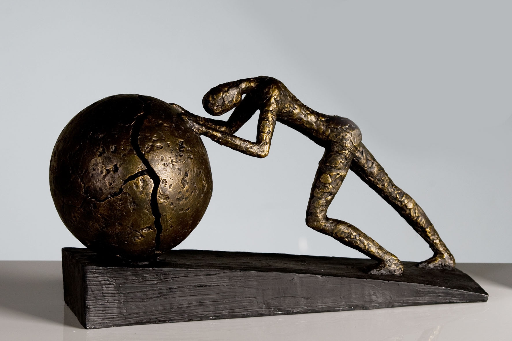 Heavy Höhe Ball«, Dekoobjekt, bequem bestellen Dekofigur Casablanca mit »Skulptur 22 Gilde Spruchanhänger, Wohnzimmer cm, by