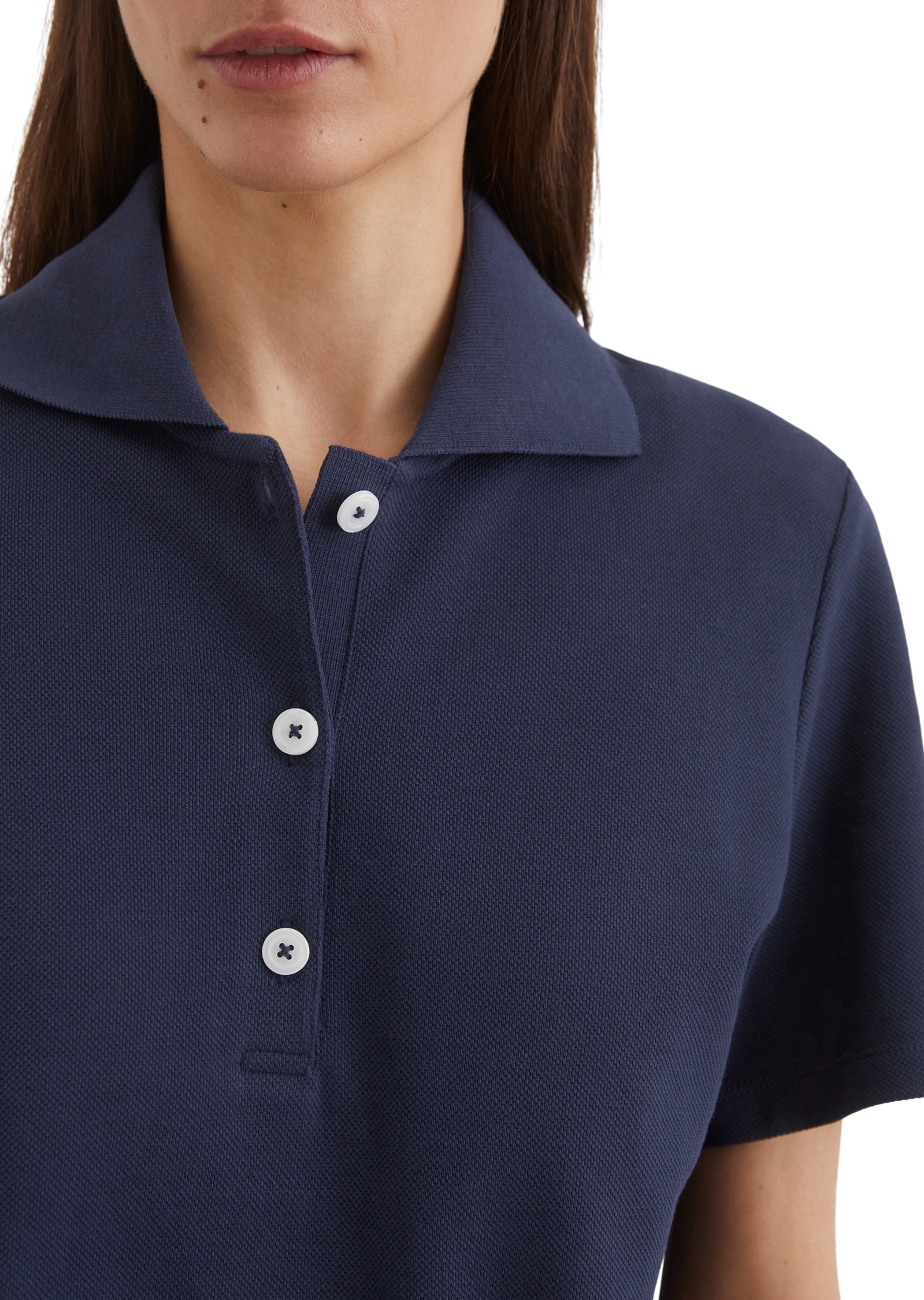 Marc O'Polo Poloshirt, mit lässiger Honeycomb-Struktur