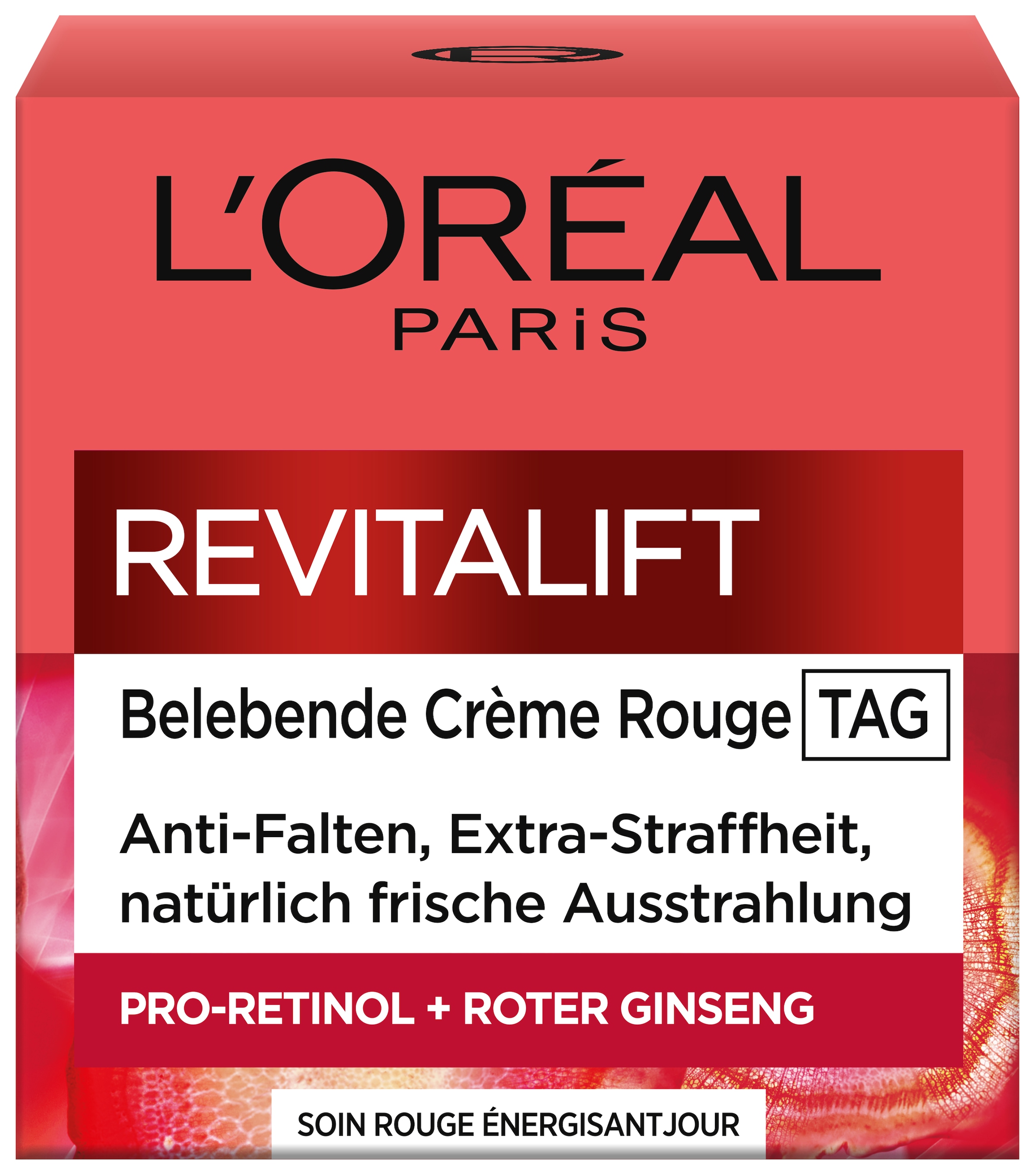 L'ORÉAL PARIS Tagescreme »REVITALIFT KLASSIK CRÈME ROUGE« bekämpft Anzeichen von Müdigkeit, mildert Falten, strafft die Haut
