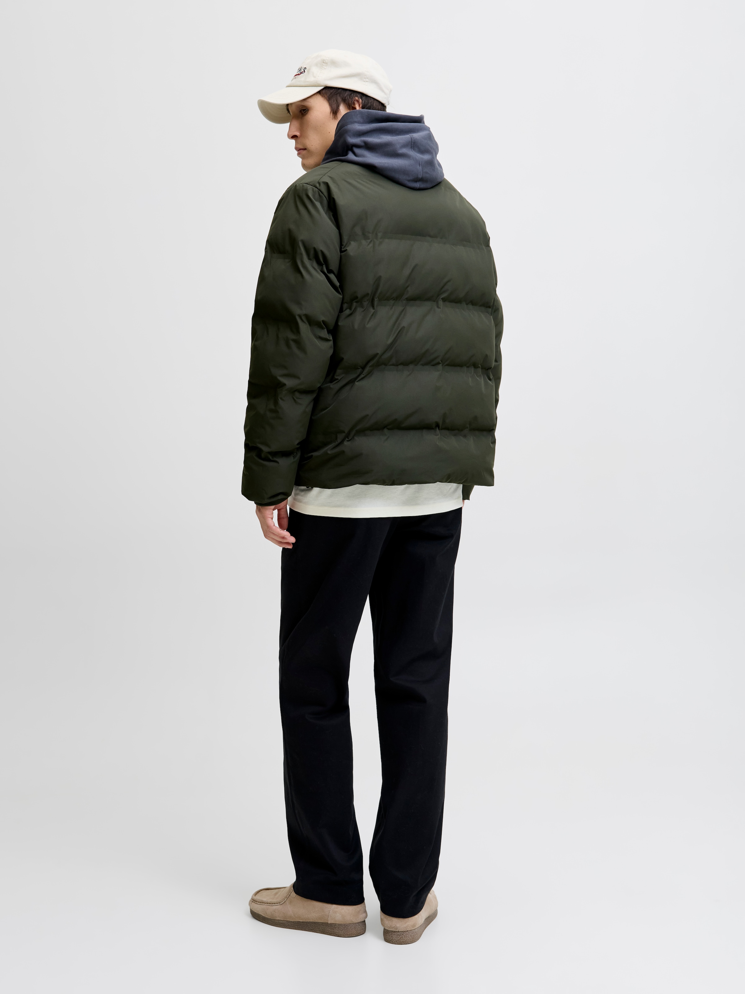 Jack & Jones Steppjacke »JJESOHO PUFFER COLLAR SN«, ohne Kapuze