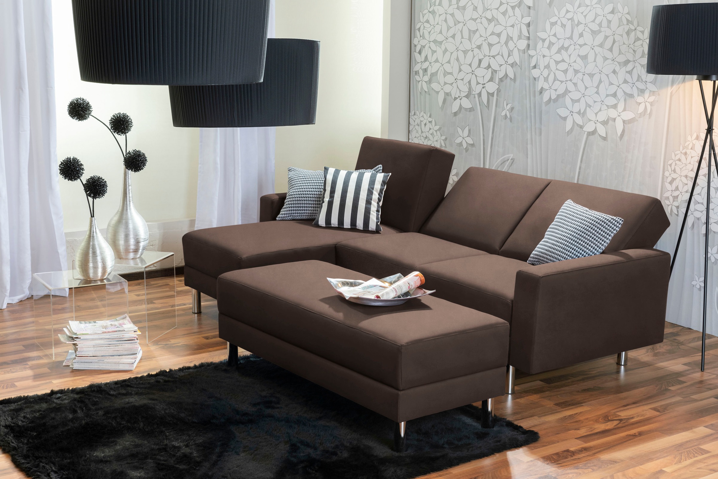 Max Winzer® Schlafsofa »Just Fresh«, mit Rückenverstellung, inklusive Stauraumhocker