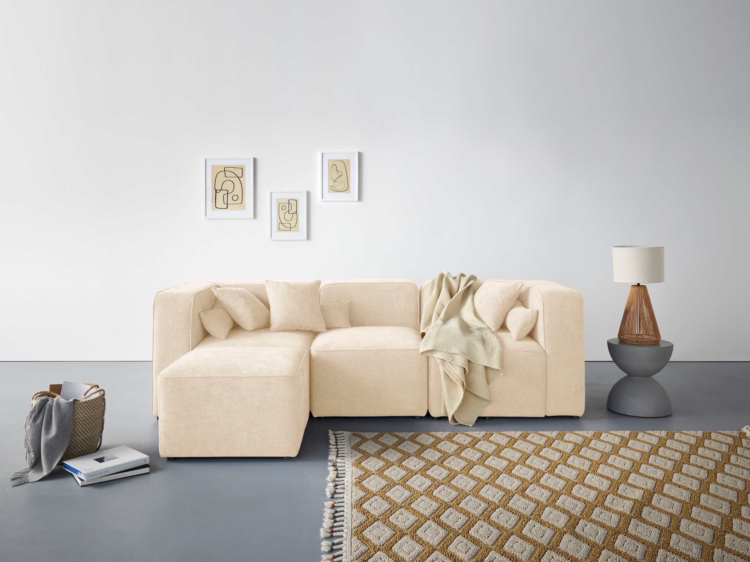 Home affaire 3-Sitzer »Sundstrup L-Form« Modulserie, individuelle Zusammenstellung