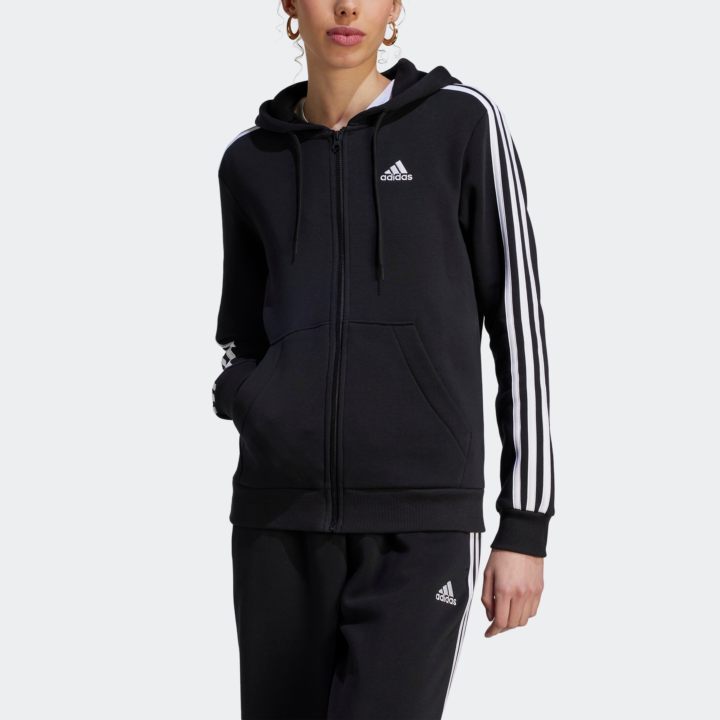 adidas Sportswear Kapuzensweatshirt »ESSENTIALS 3STREIFEN KAPUZENJACKE«