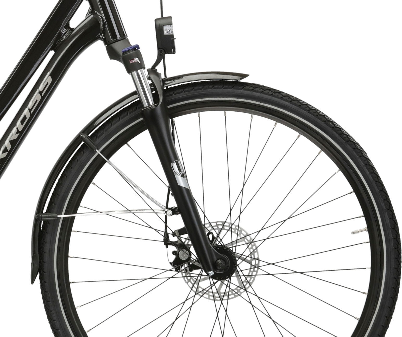 Kross E-Bike »E-Citybike Sentio Hybrid 1.0 28 Zoll schwarz«, 8 Gang, microSHIFT, M26S, Heckmotor 250 W, Pedelec, Elektrofahrrad für Damen und Herren