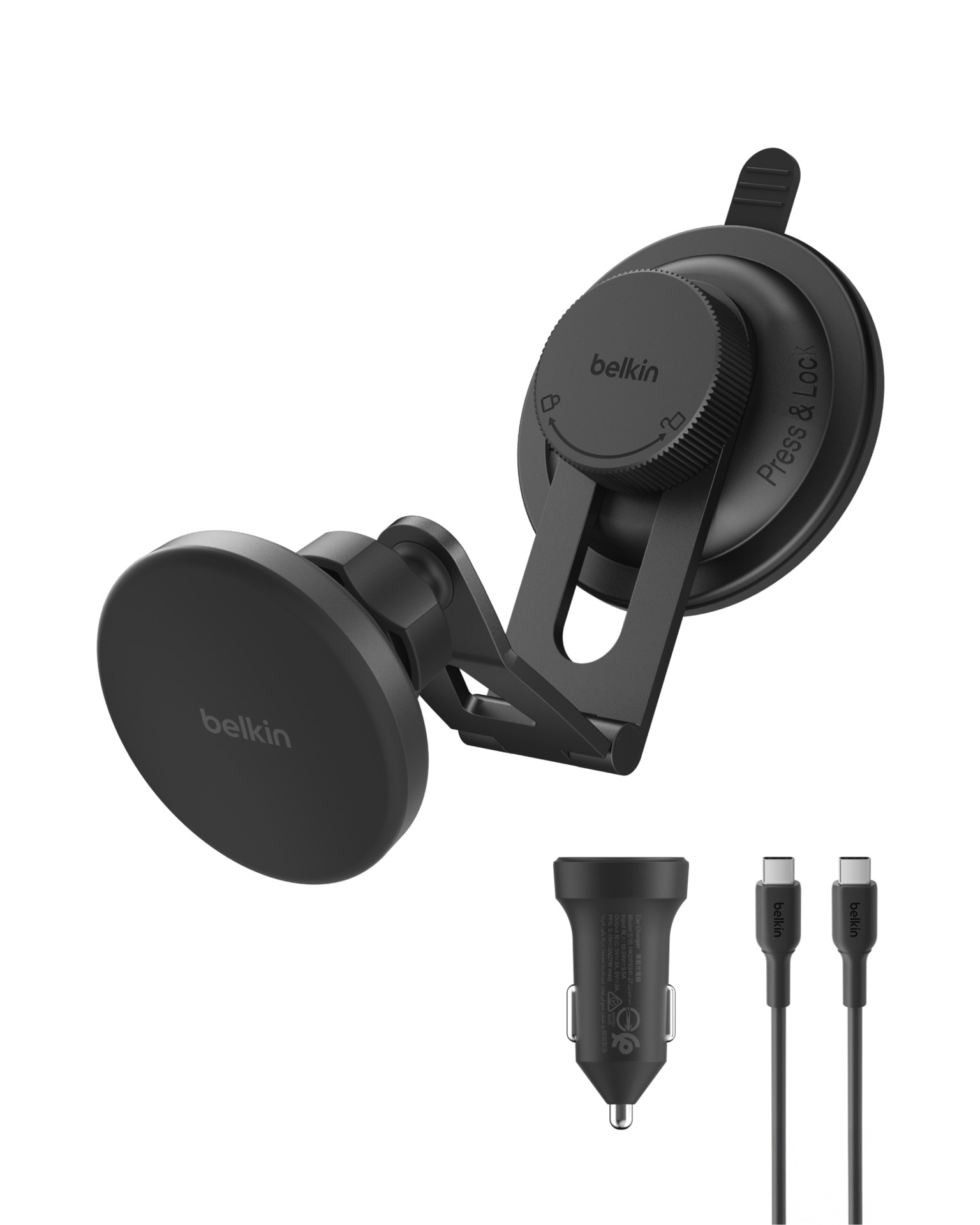 Belkin Wireless Charger »BoostCharge Magnetic Charging EV Mount«
