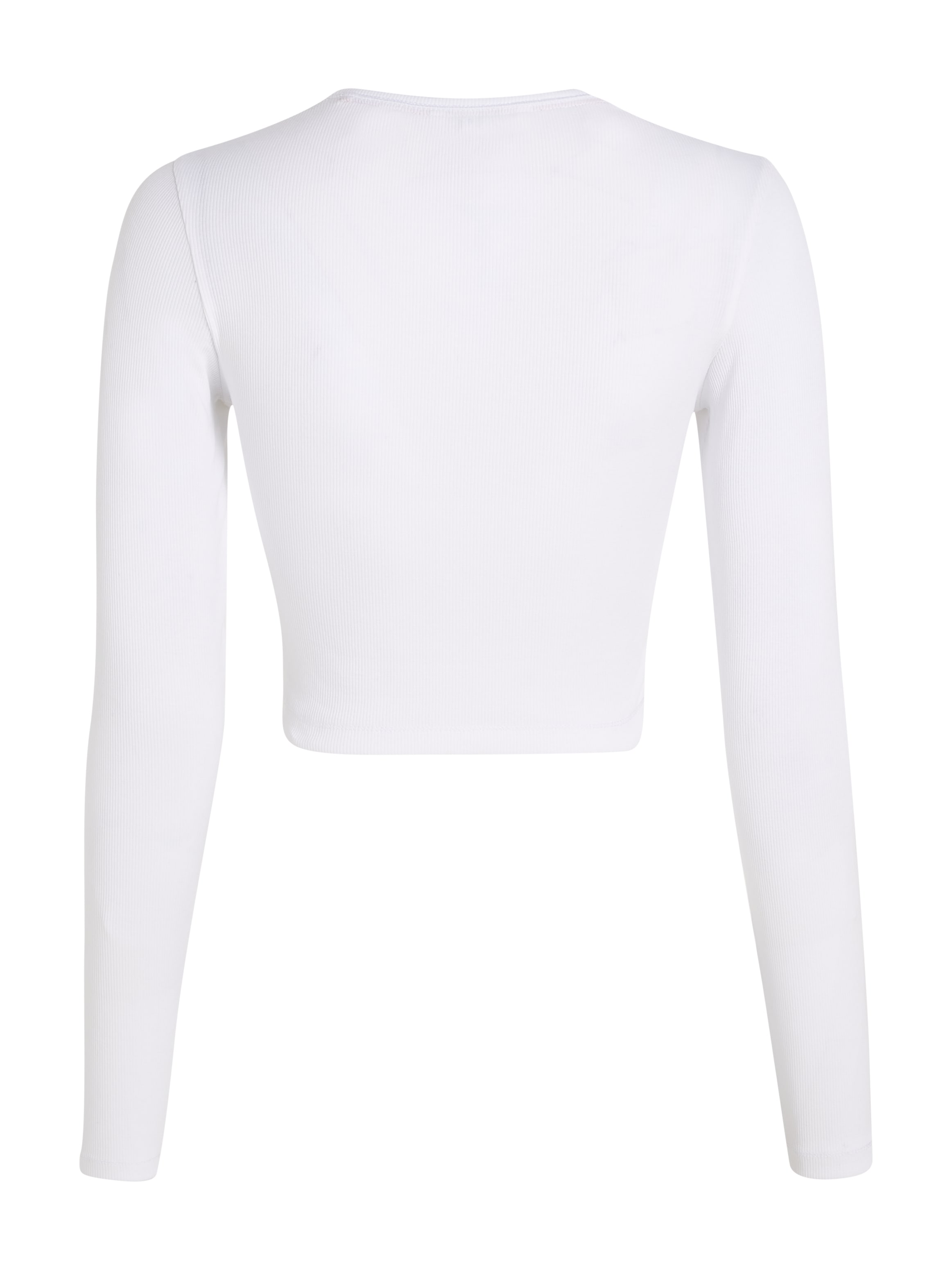 Tommy Jeans Langarmshirt »TJW CRP HENLEY TOP LS«, in modischer Cropped Form