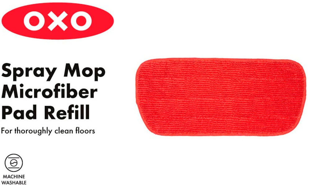 OXO Good Grips Mikrofasertuch »Nachfüllpackung für Spray Mop-Mikrofaserpads«, Mikrofaser, 44 cm