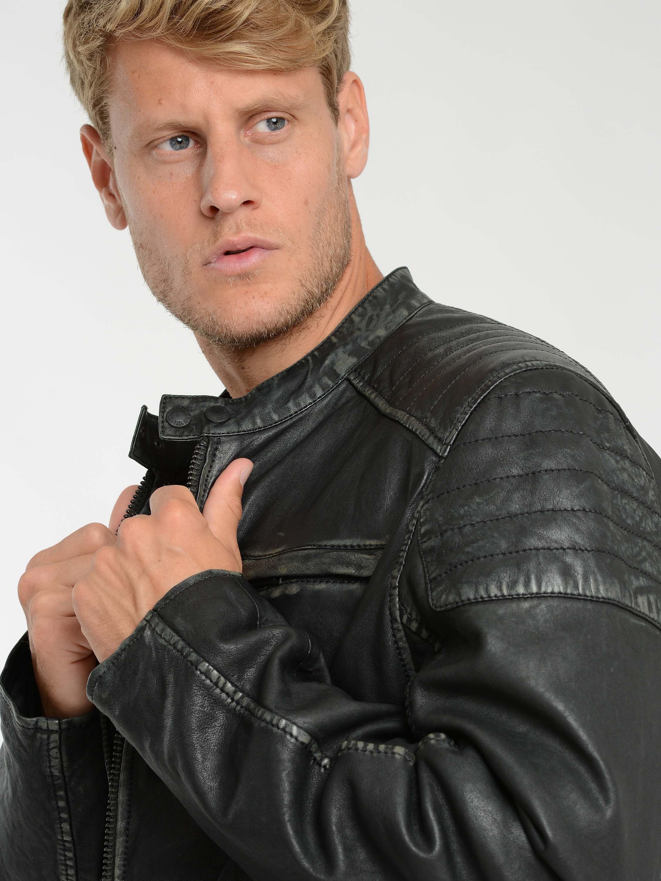 MUSTANG Bikerjacke »Lederjacke 31021522«