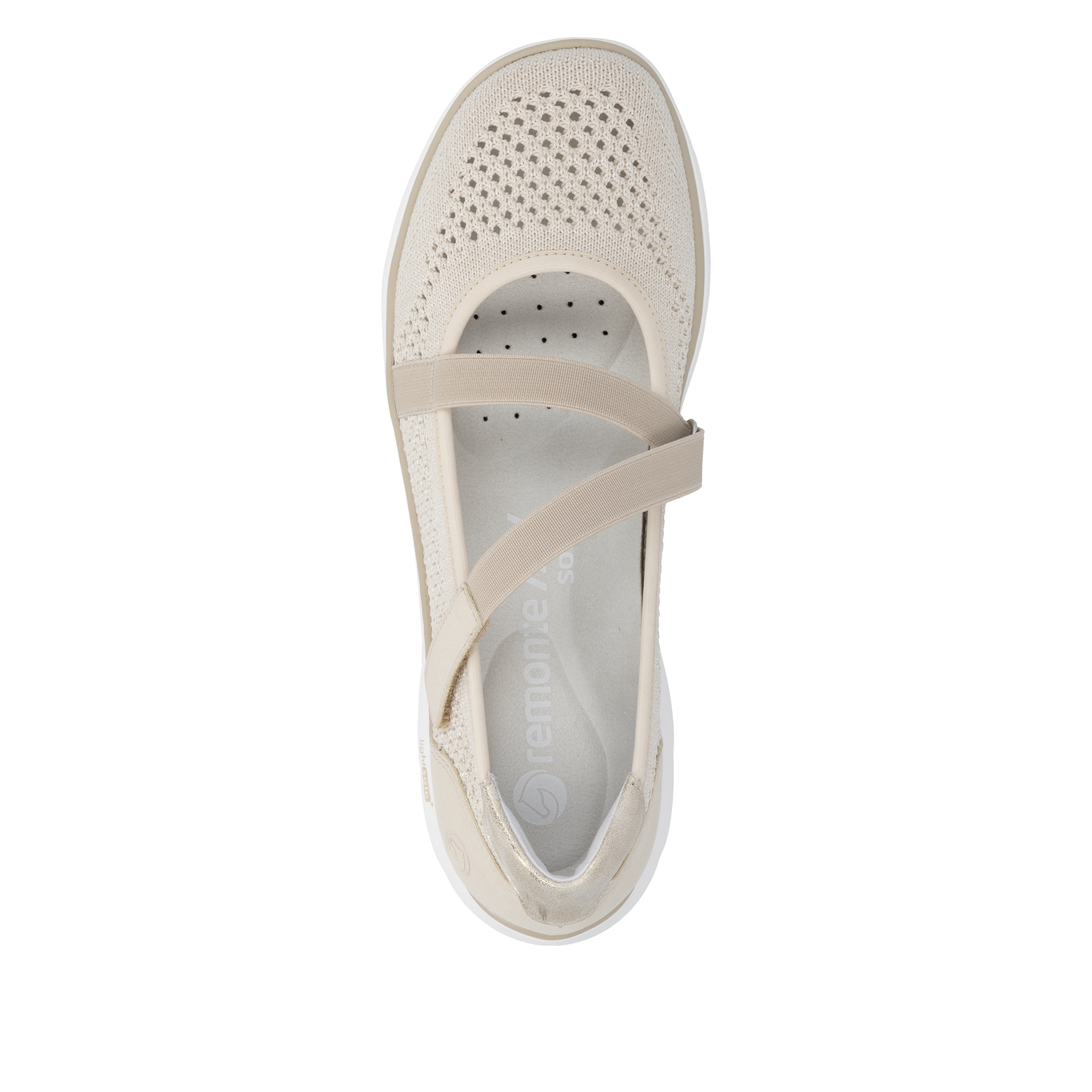 Remonte Riemchenballerina  Klettschuh, Slipper mit Lite´n Soft-Ausstattung
