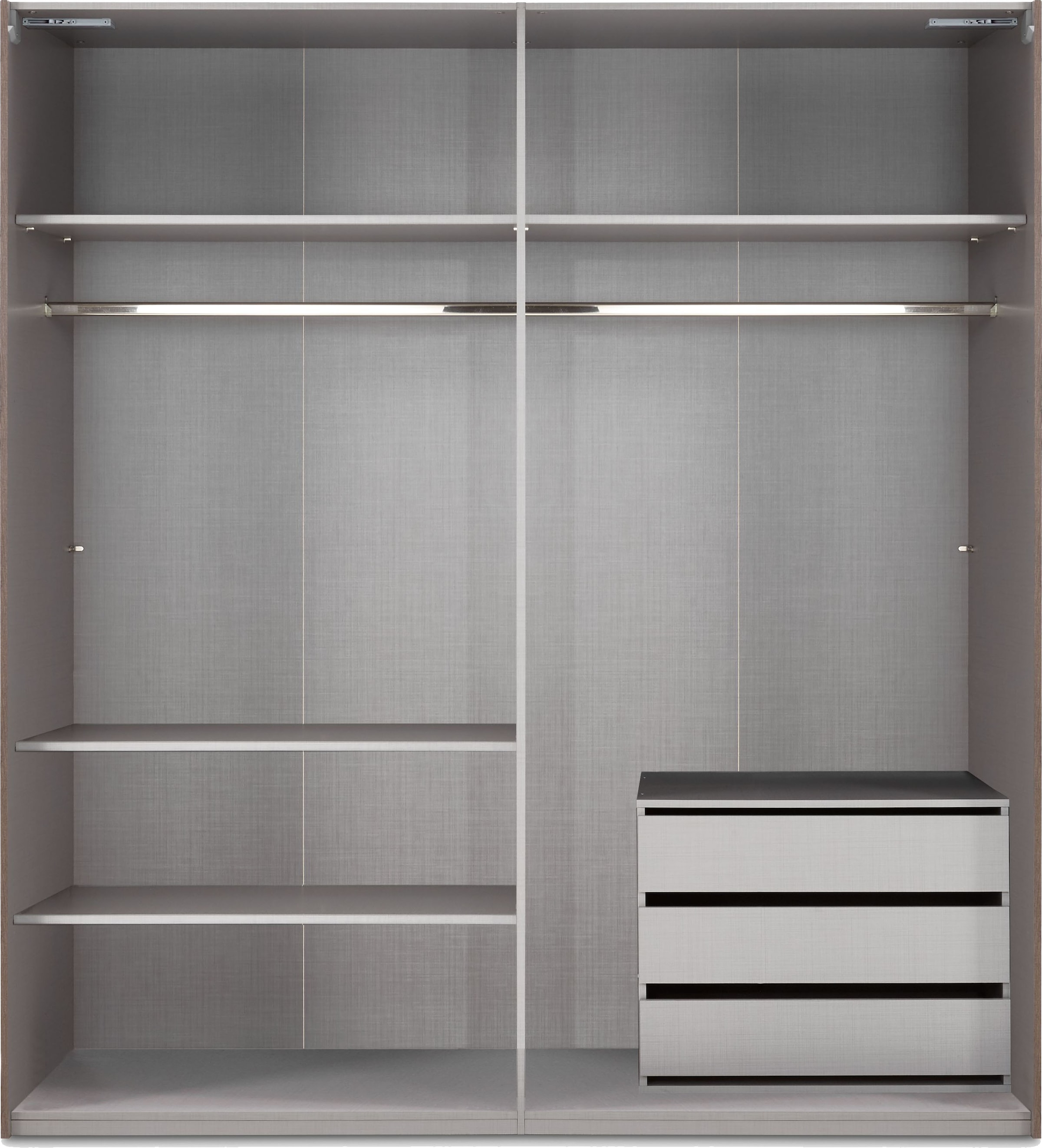 Wimex Schwebetürenschrank »Ernie Kleiderschrank mit Spiegel, Made in Germany TOPSELLER«, (Wähle aus verschiedenen Größen deinen perfekten Stauraum!), Schlafzimmerschrank weiß 225cm Breit Preisknaller Premium