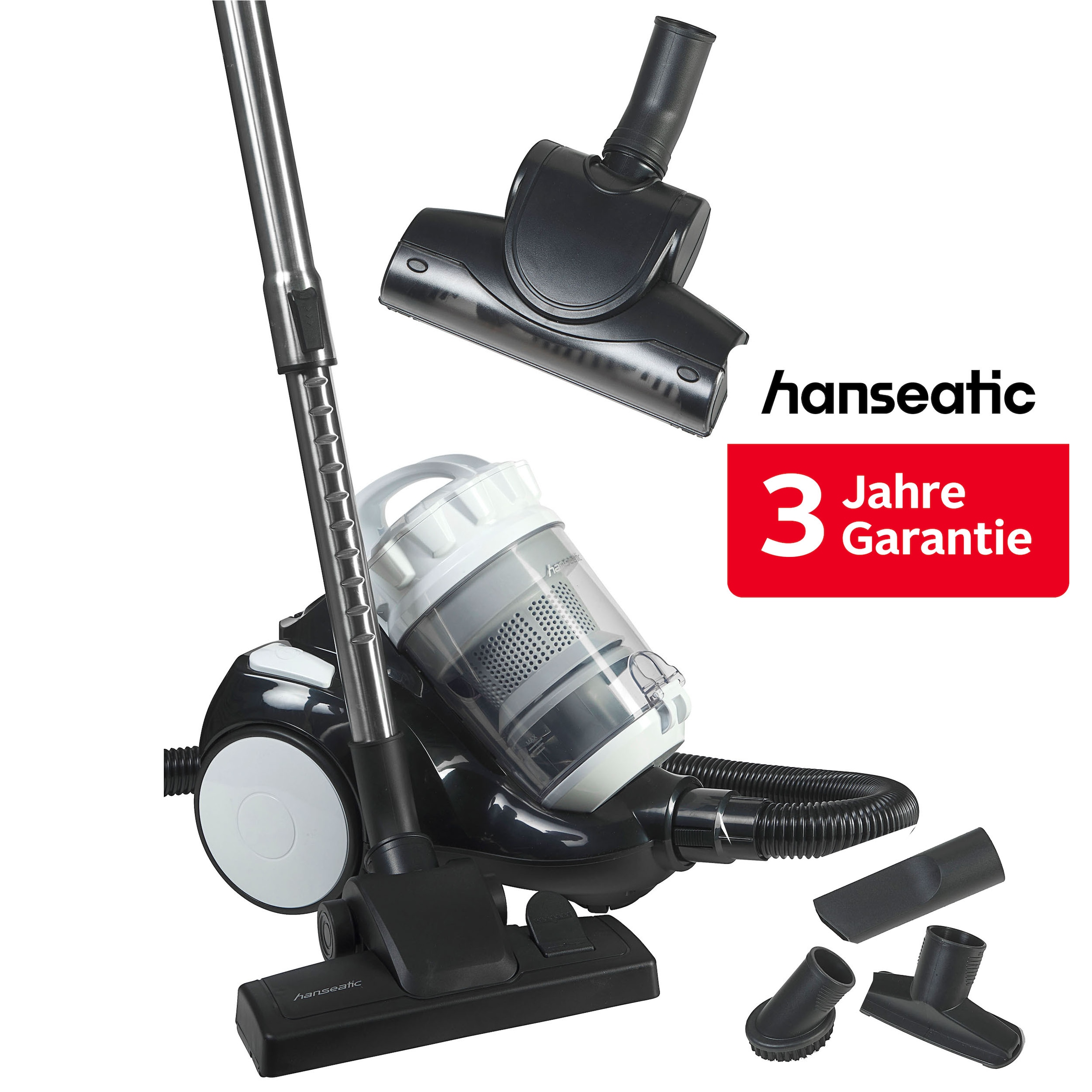 Hanseatic Bodenstaubsauger »Edition, hohe Saugkraft dank Zyklonentechnologie« 600 W beutellos inkl. 3 Jahre Herstellergarantie