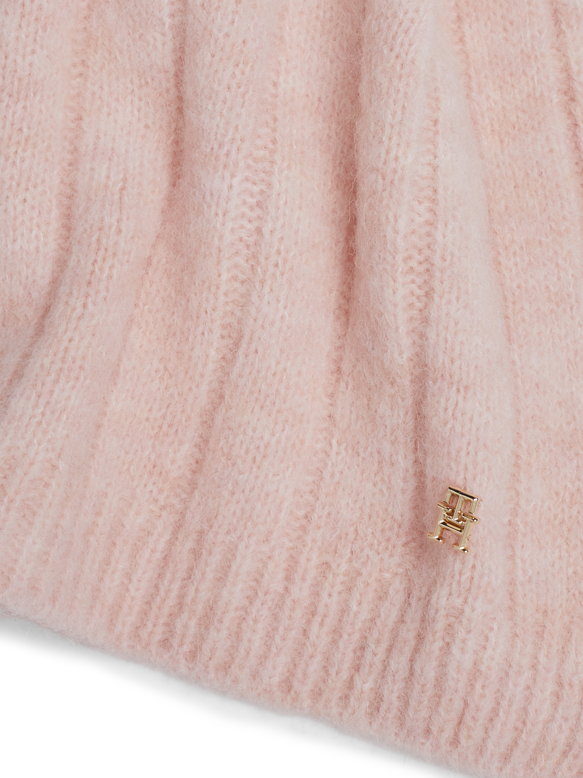Tommy Hilfiger Strickschal »TH TIMELESS SCARF«, mit Monogramm-Emblem