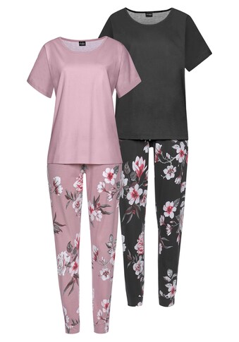 Vivance Dreams Pyjama, (2 Stück), mit Blumendruck kaufen