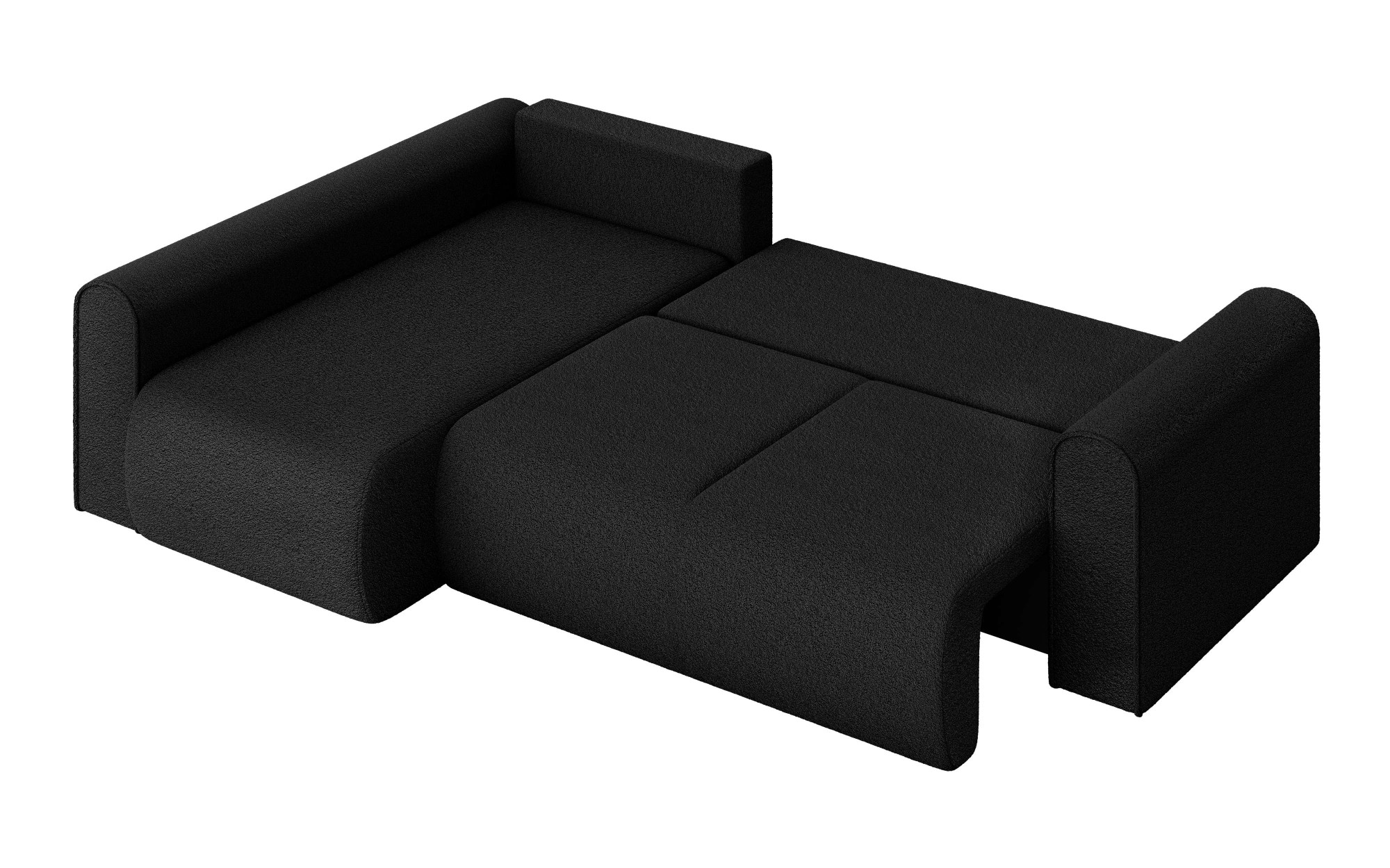 INOSIGN Ecksofa »Ecksofa Zacharia wahlweise mit Bettfunktion, BxTxH 250x166x86 cm«, L-Form mit Wellenunterfederung, Recamiere beidseitig montierbar