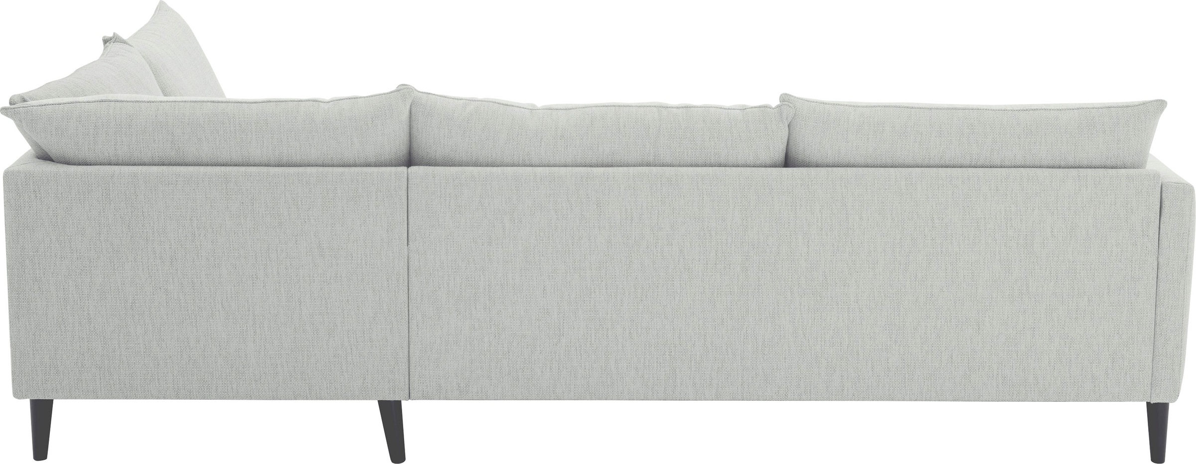 ATLANTIC home collection Ecksofa »Rekvik L-Form«, mit Wellenunterfederung, mit Massivholzfüßen