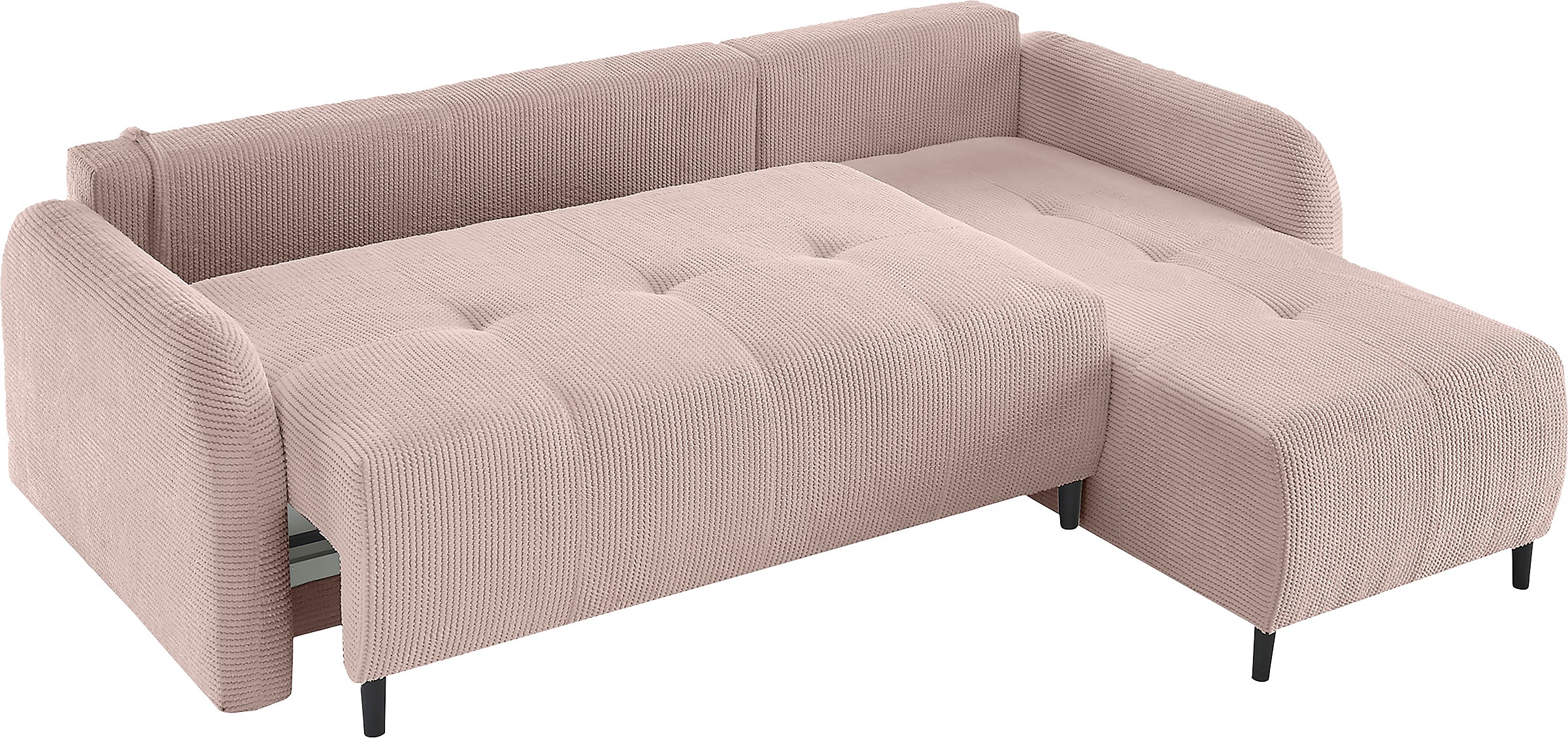 Leonique Ecksofa »BLAISE«, mit Bett-Funktion (Liegefläche 140/200 cm), Zier- und Rückenkissen
