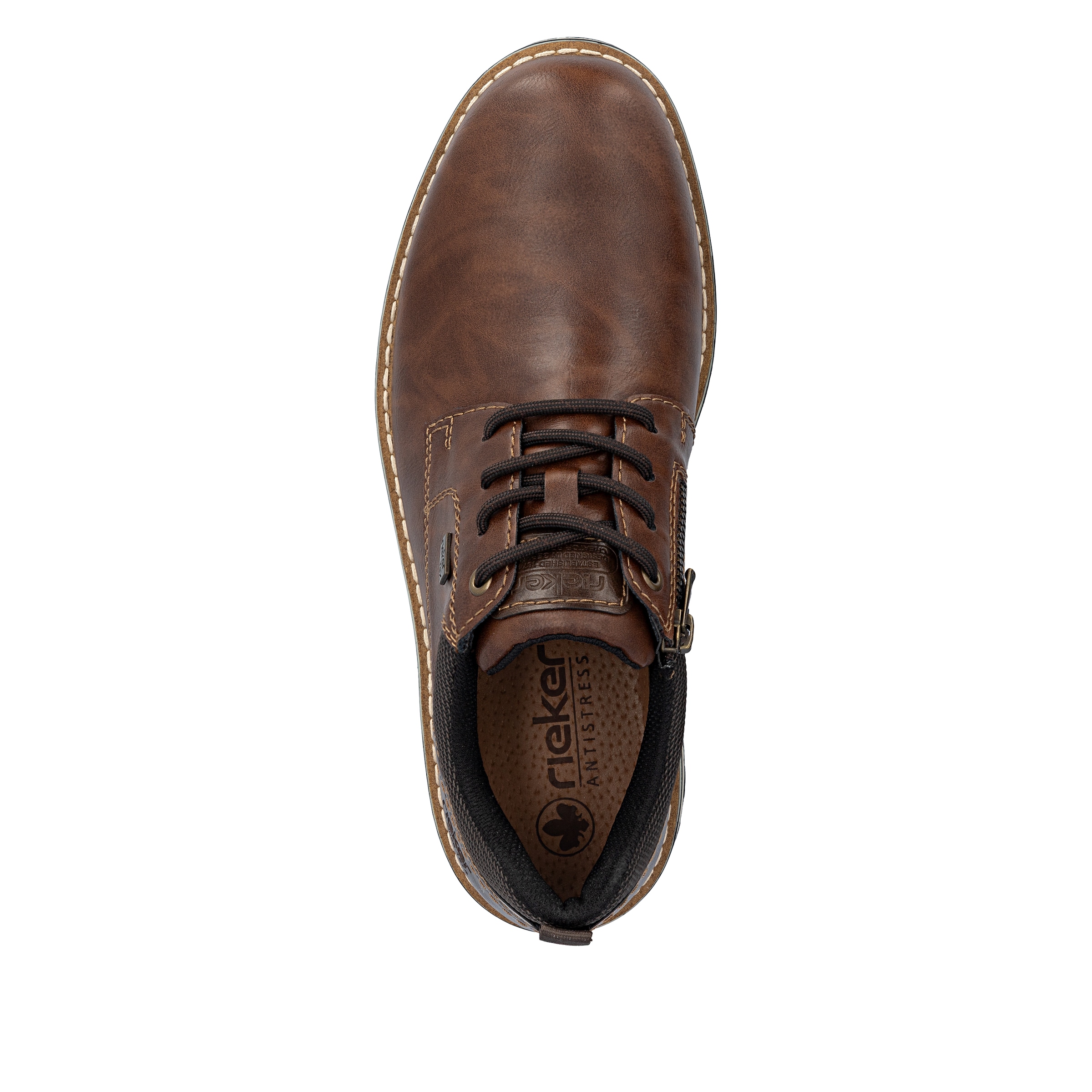 Rieker Schnürschuh  Business Schnürer, Halbschuh, Casual Sneaker mit Innenreißverschluss