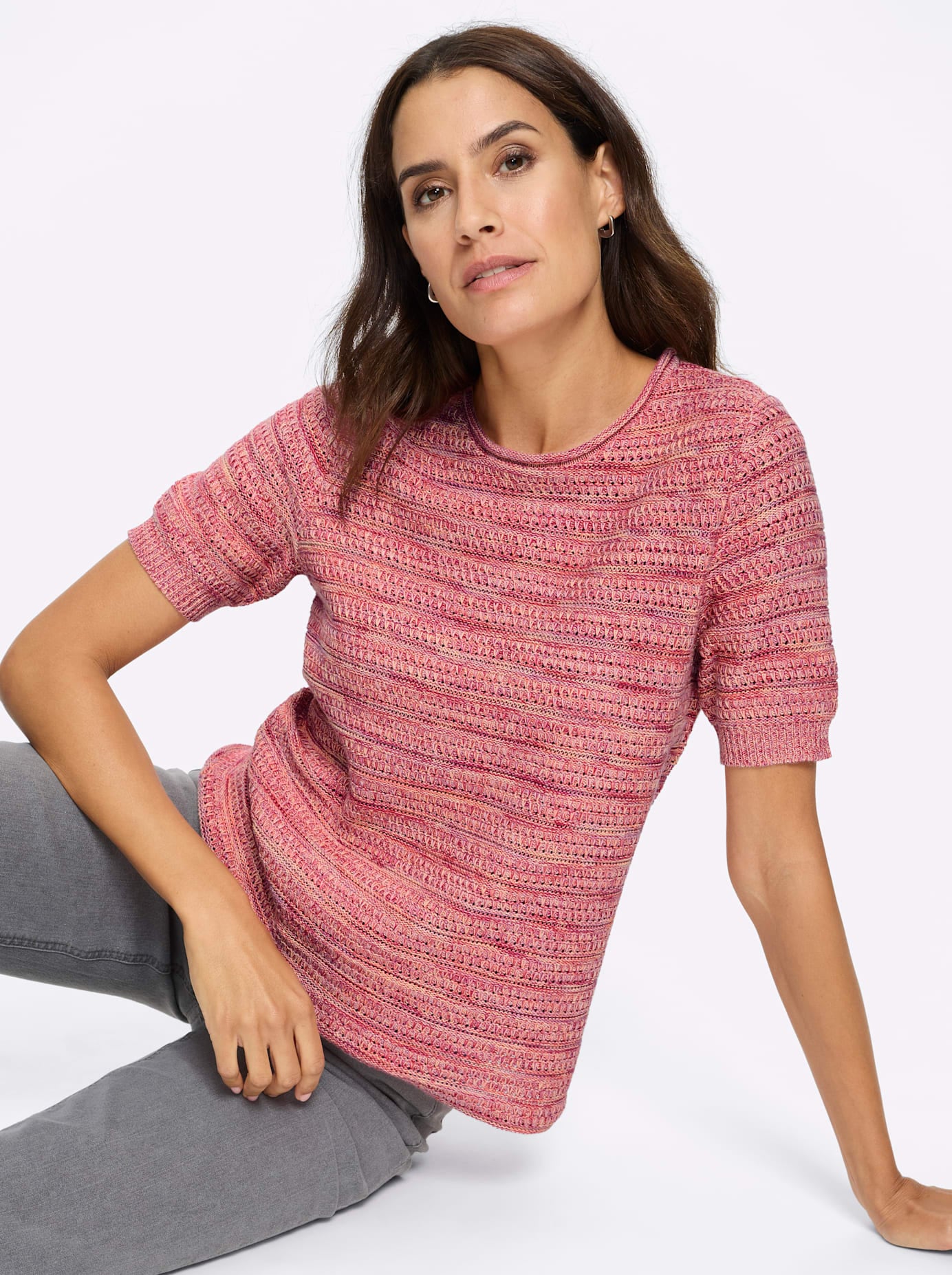 Inspirationen Ajourpullover »Baumwoll-Pullover«