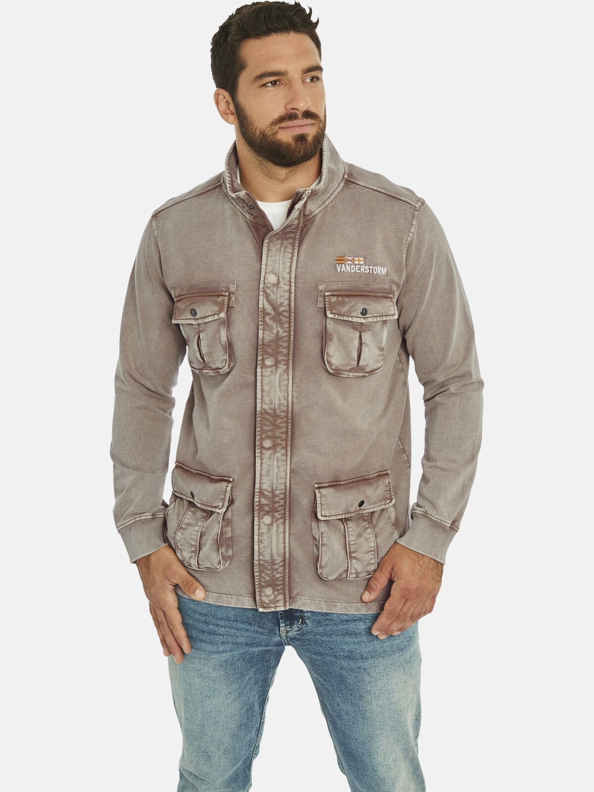 Sweatjacke »Sweatjacke GANGOLF«, (1 tlg.), mit aufgesetzten Taschen