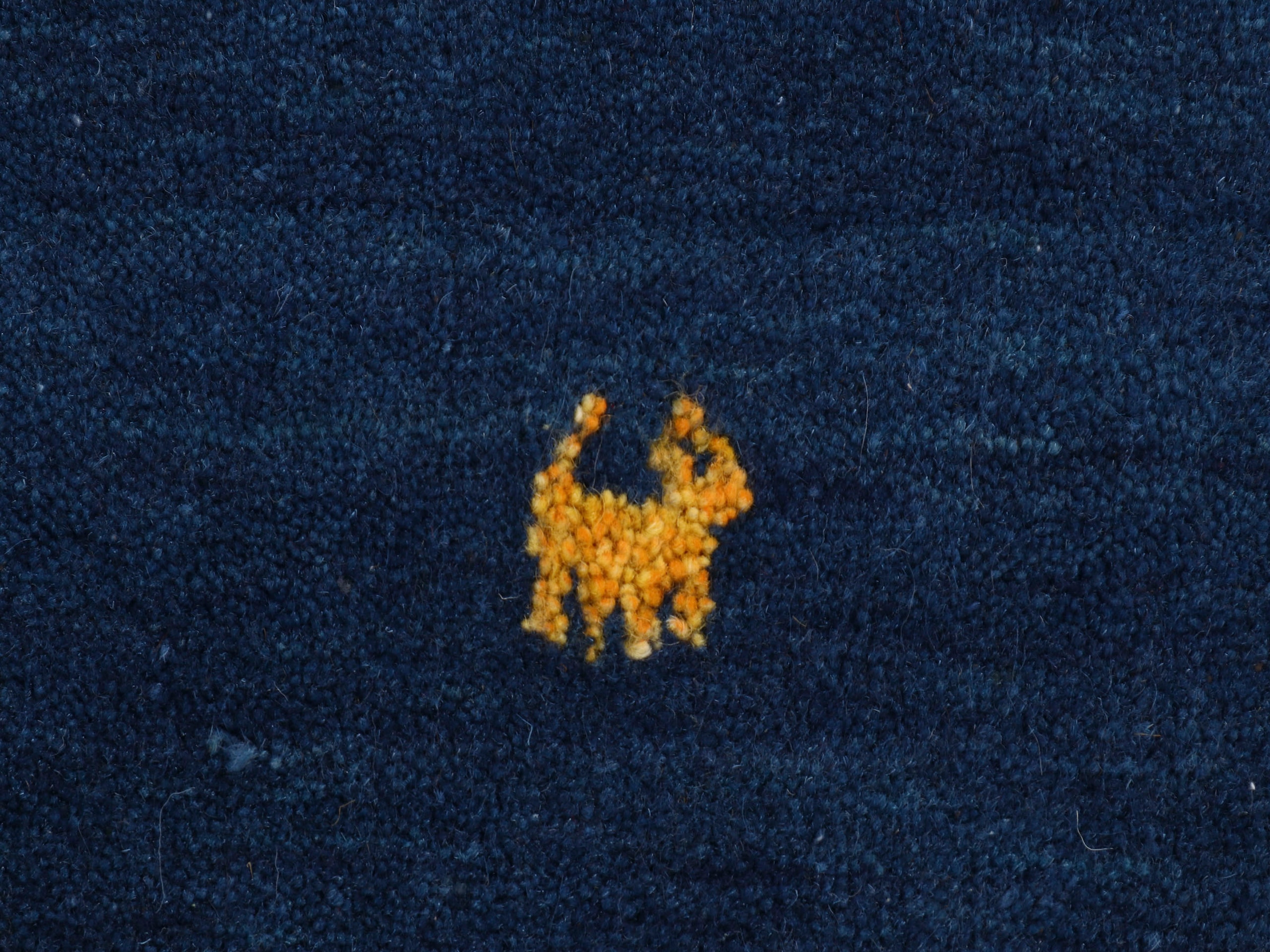 carpetfine Wollteppich »Gabbeh Uni,  auch als Läufer und Rund erhältlich« rechteckig 15 mm Höhe reine Wolle, handgewebt, Gabbeh Loom Tiermotiv, große Farbauswahl