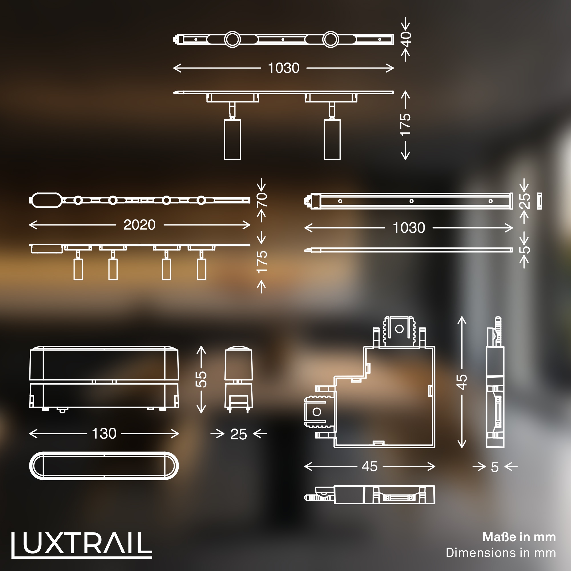 Briloner Leuchten LED Deckenleuchte »LUXTRAIL 8038086«