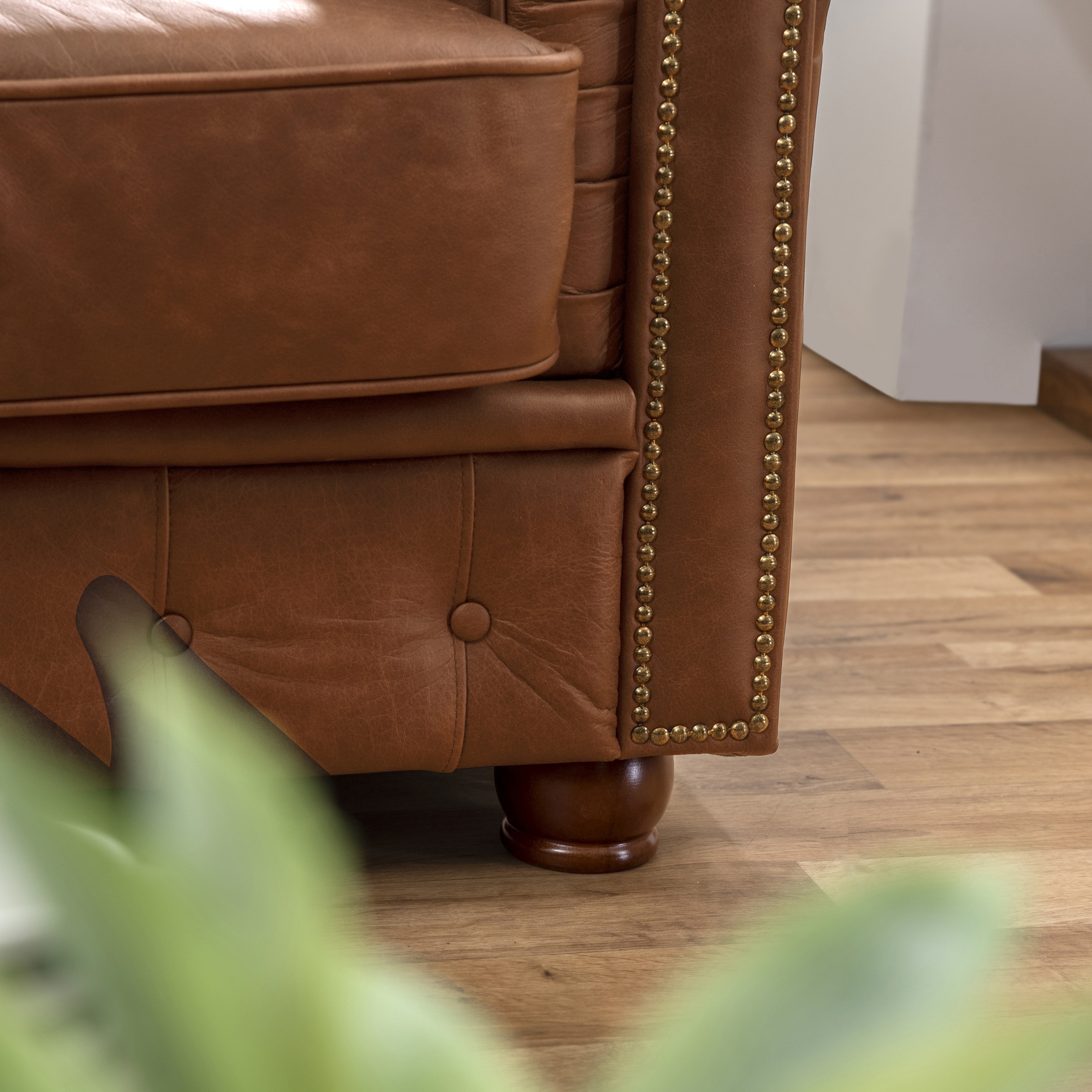 Max Winzer® Sessel »Norwin, Loungesessel, Chesterfield mit Ziernägeln in der Chatose,«, Clubsessel, klassisch, edel, modern und bequem