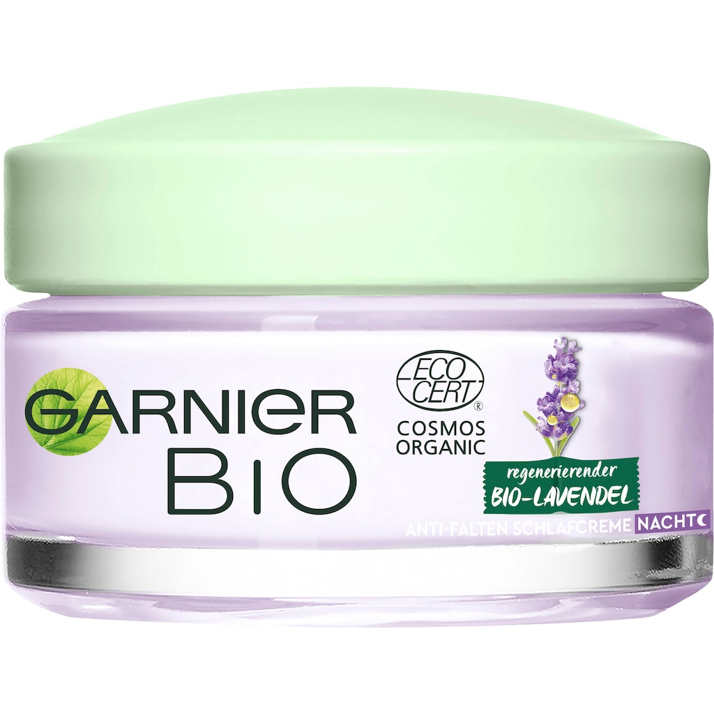 GARNIER Nachtcreme »regenerierender Bio-Lavendel Anti-Falten Schlafcreme«