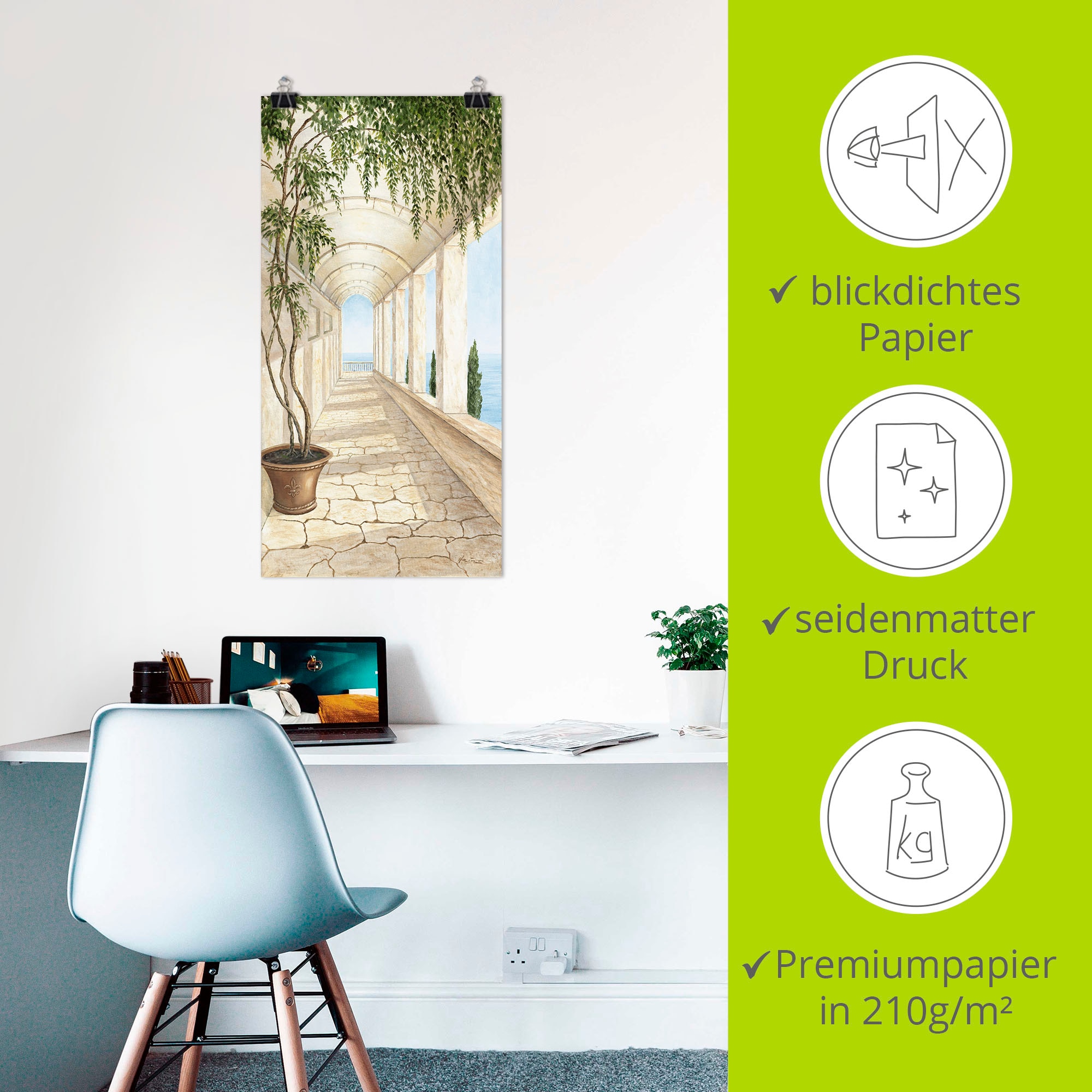 Artland Wandbild »Capri« Gebäude 1 Stk. tlg. als Alubild, Leinwandbild, Poster in verschied. Größen