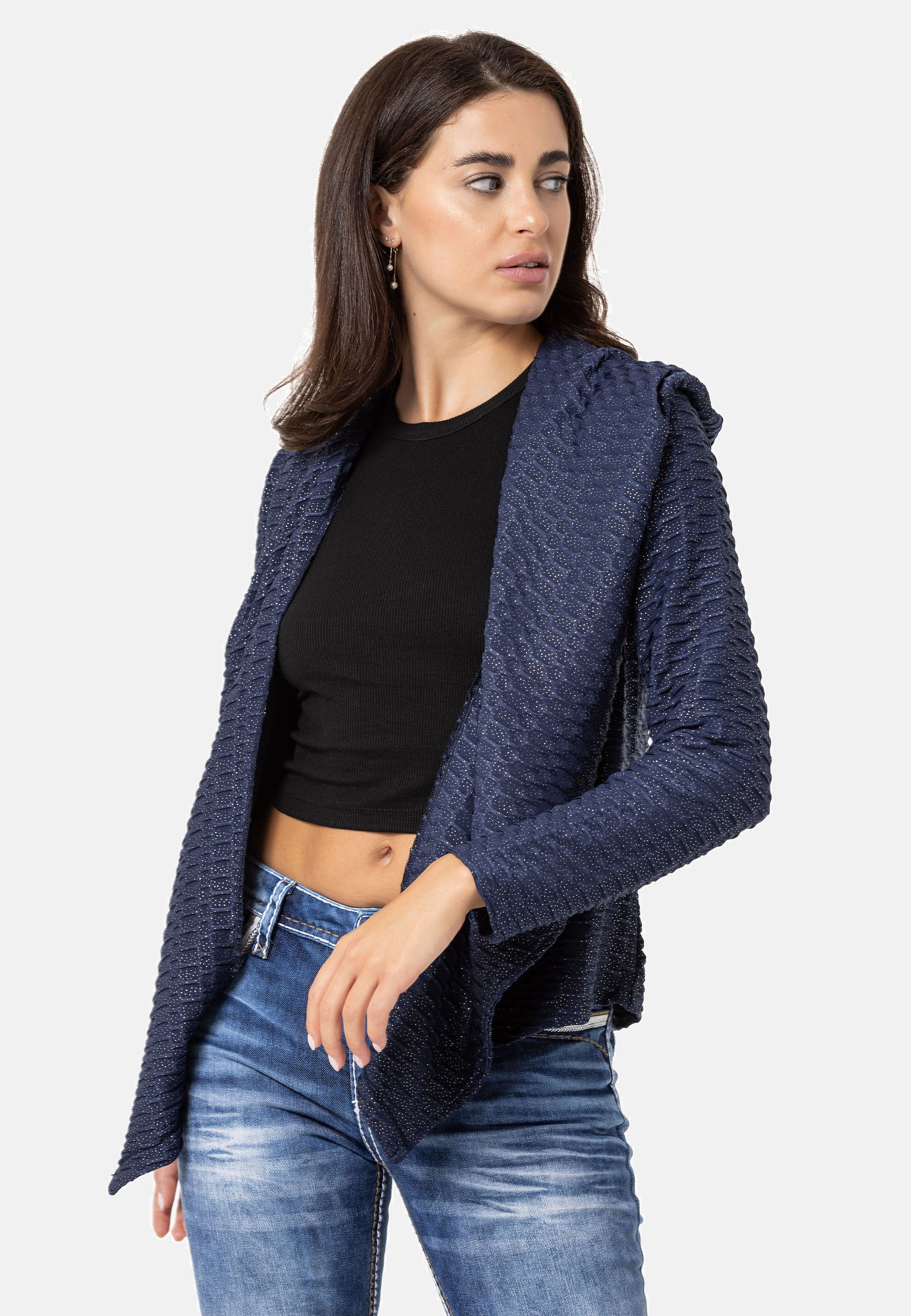 Cipo & Baxx Sweatjacke »Cipo & Baxx Sweatjacke WL360« mit Kapuze