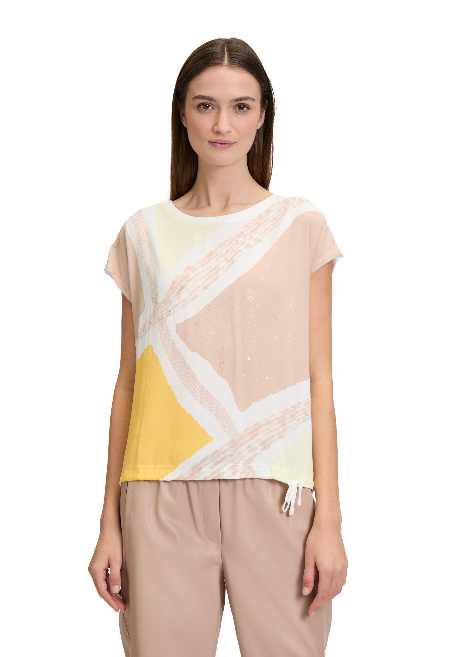 Betty&Co Kurzarmshirt »Casual-Shirt mit Print«