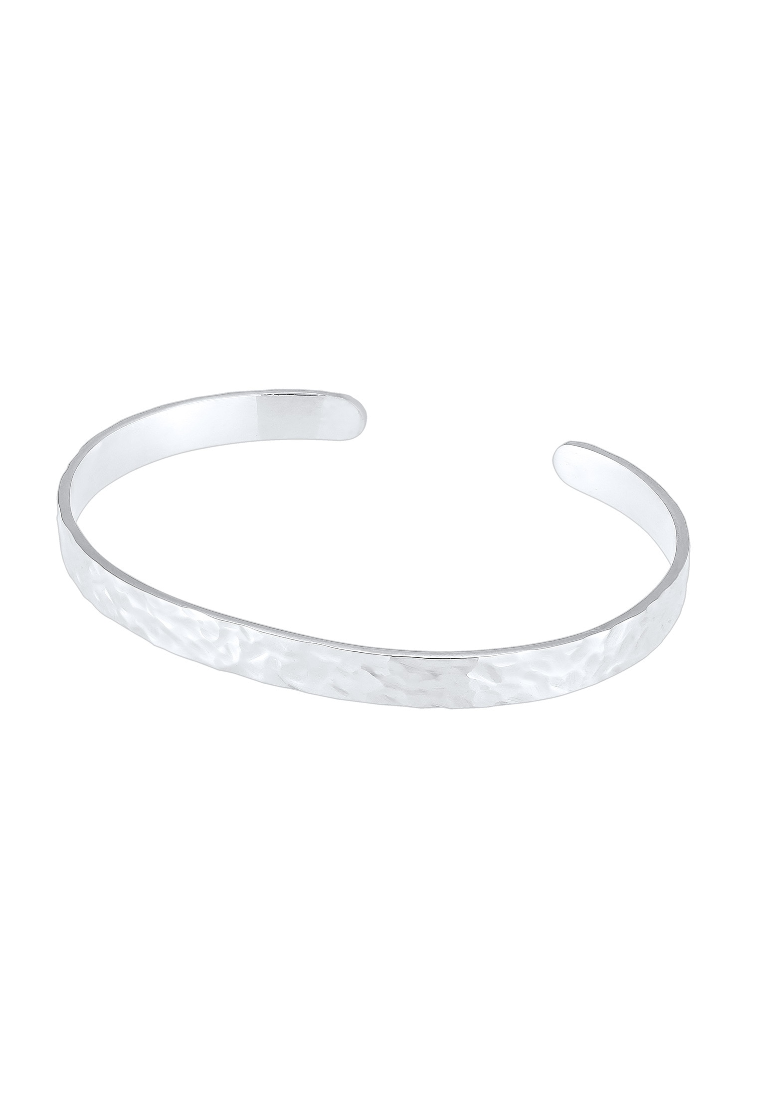 Kuzzoi Armreif »Armband Herren Basic Bangle Matt 925 Silber«