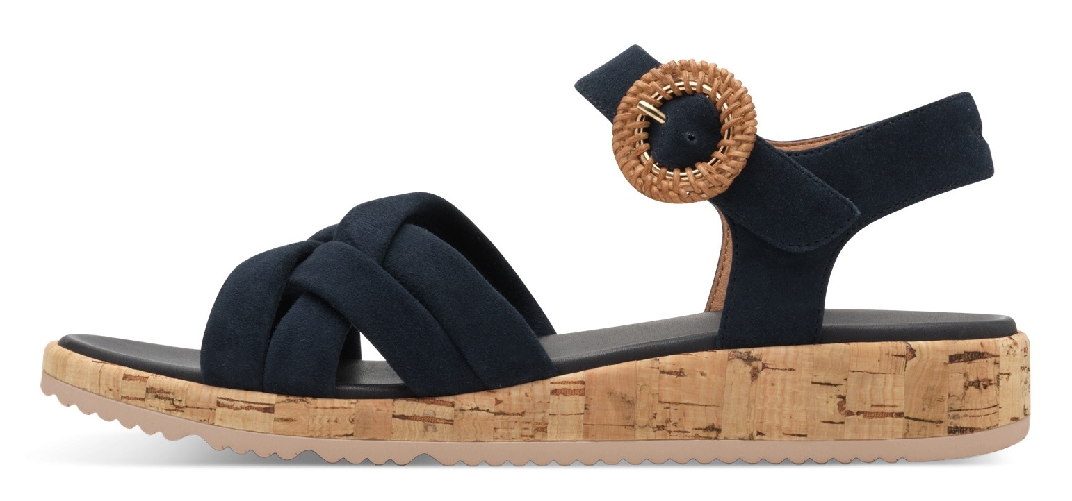 Tamaris Sandalette  , Plateau, Sommerschuh, Riemchensandale mit hübscher Zierschnalle