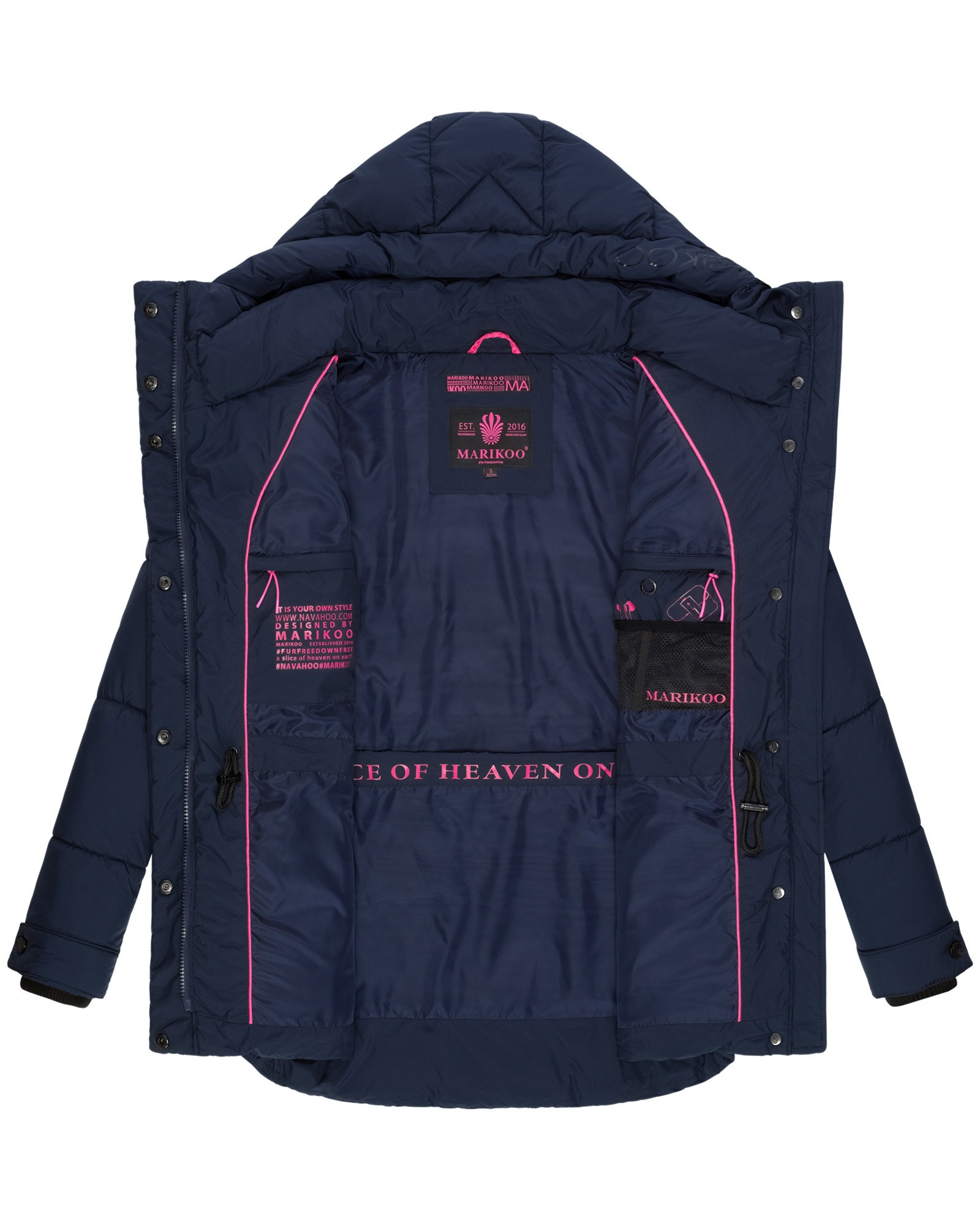 Marikoo Winterjacke »Marikoo Akumaa Damen Winterjacke B947«