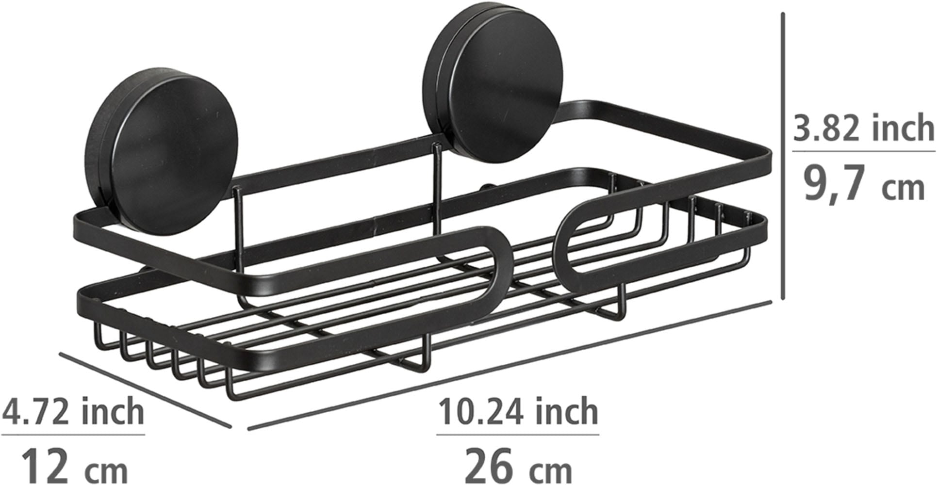 WENKO Duschablage »Static-Loc® Plus  Pavia« Badezimmer-Ablage, Befestigen ohne bohren