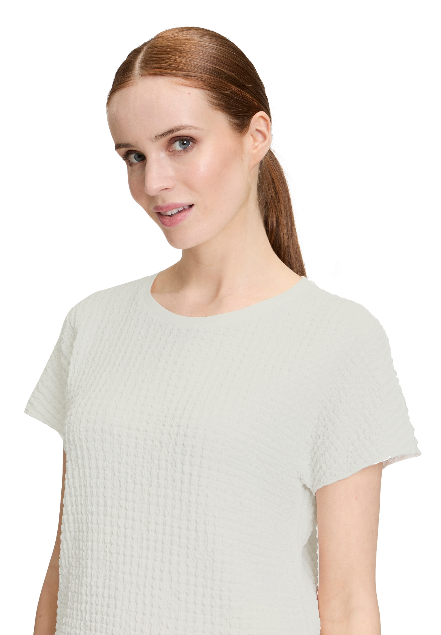 Betty Barclay Kurzarmshirt »Strukturshirt mit U-Boot-Ausschnitt«