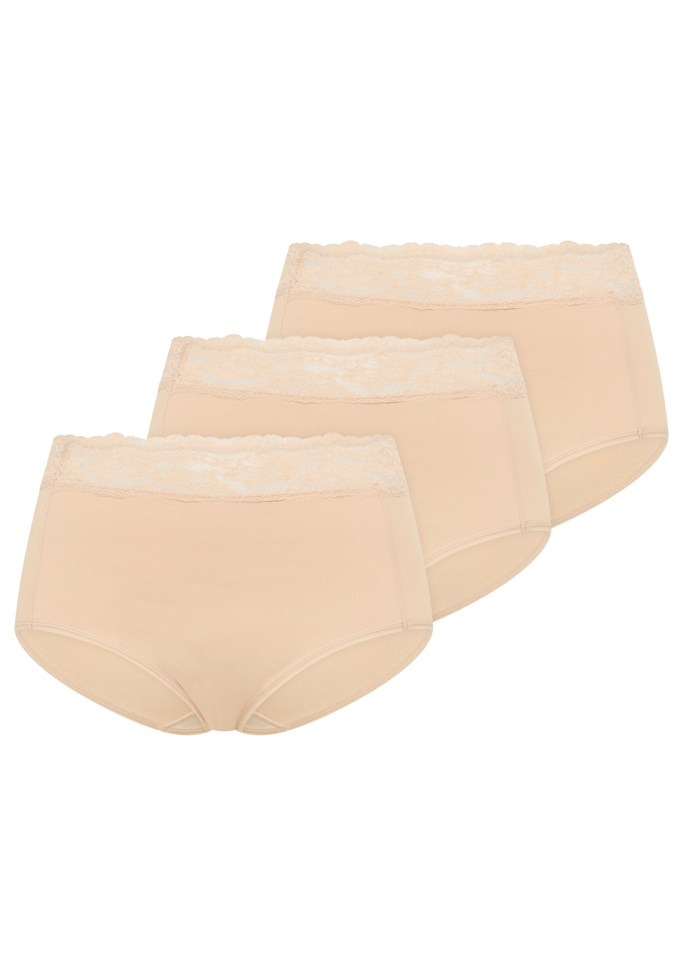 YSABEL MORA Shapingslip Baumwollmix, elastisch, leichter Shape-Effekt, Spitze