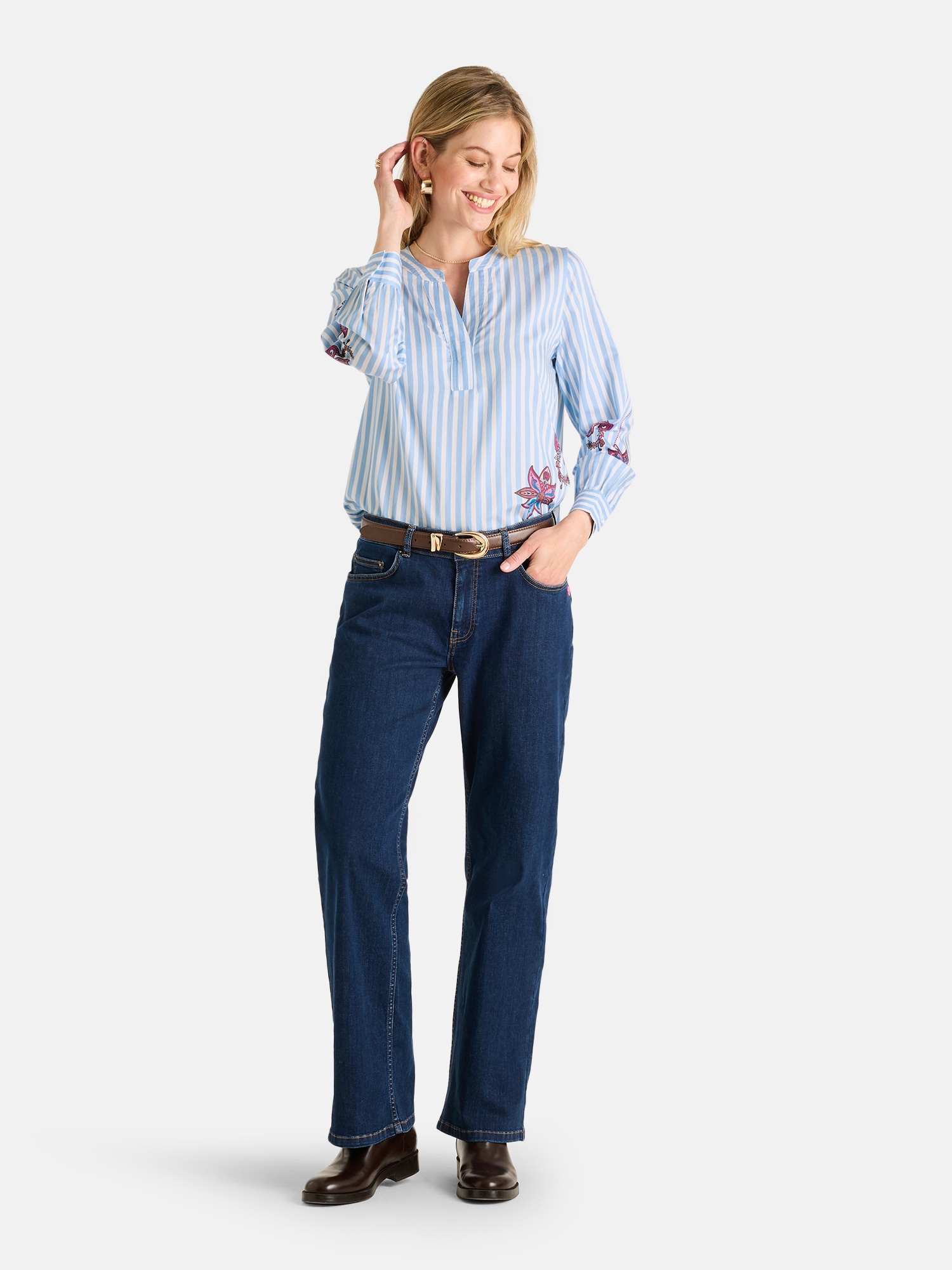 Lieblingsstück Schlupfbluse »KalilaL« mit floralen Details