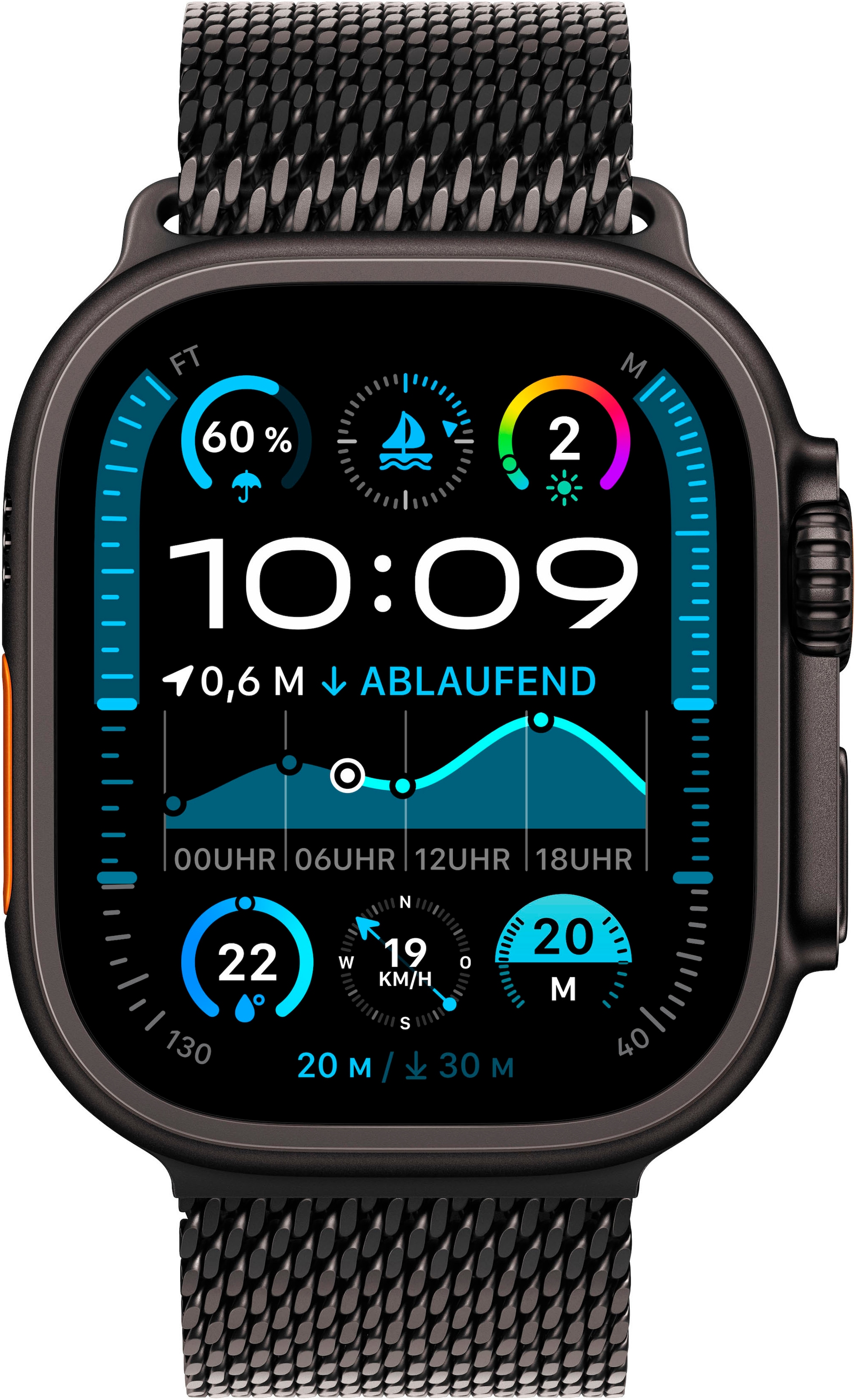 Apple Smartwatch »Watch Ultra 2 (2024) GPS + Cellular«, (4,9 cm), Watch OS 11, 64 GB,)