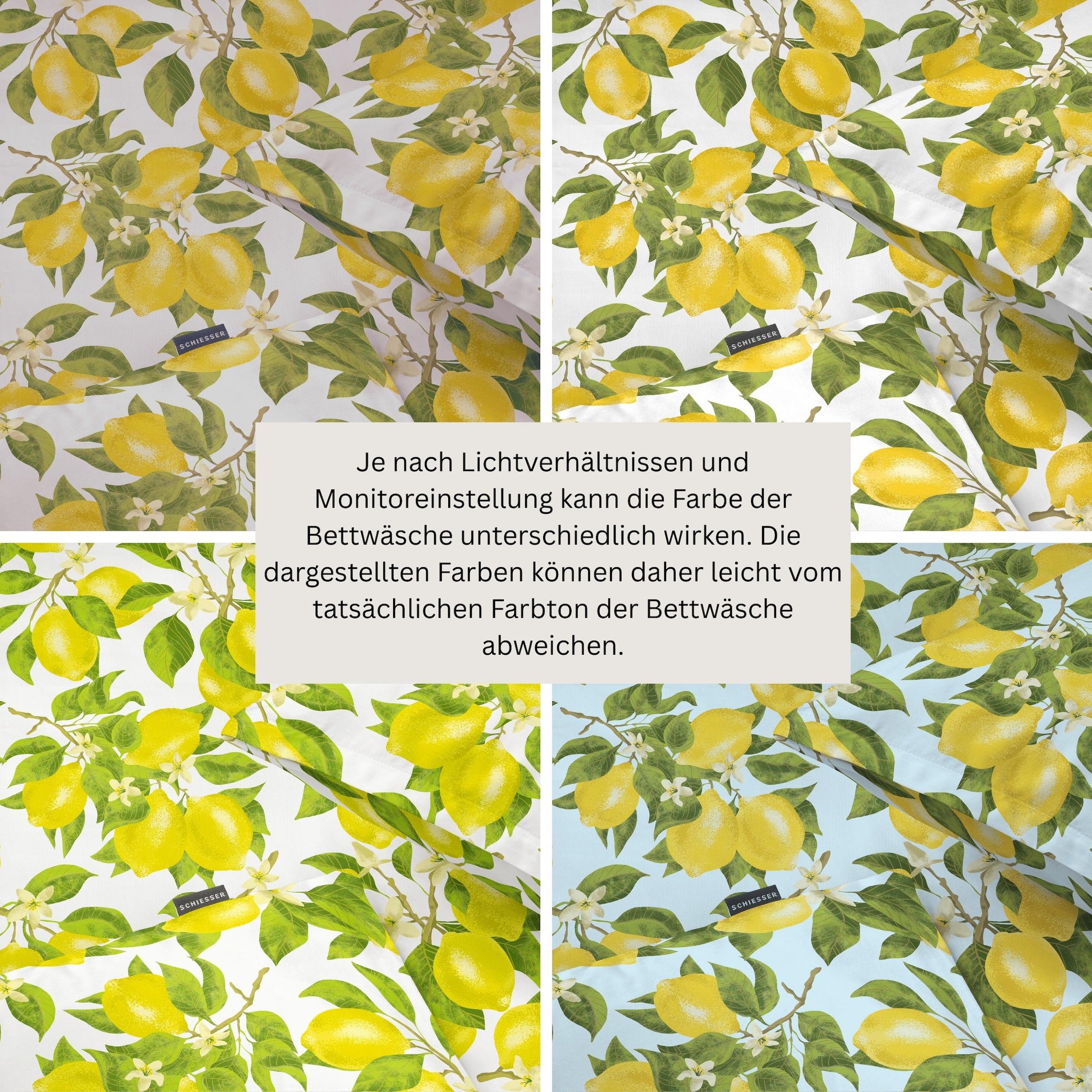 Schiesser Bettwäsche »Limona aus weicher Baumwolle mit floralem Design« 2 MADE IN GREEN by OEKO-TEX®