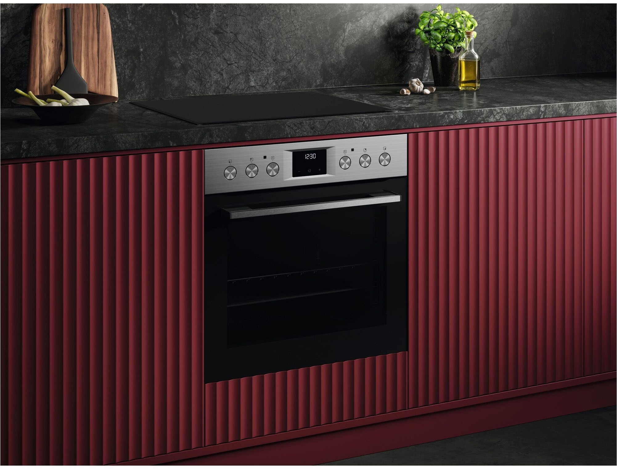 AEG Elektro-Herd-Set Serie 5000 »HH24HSPM«, Pyrolyse-Selbstreinigung, Edelstahl Design