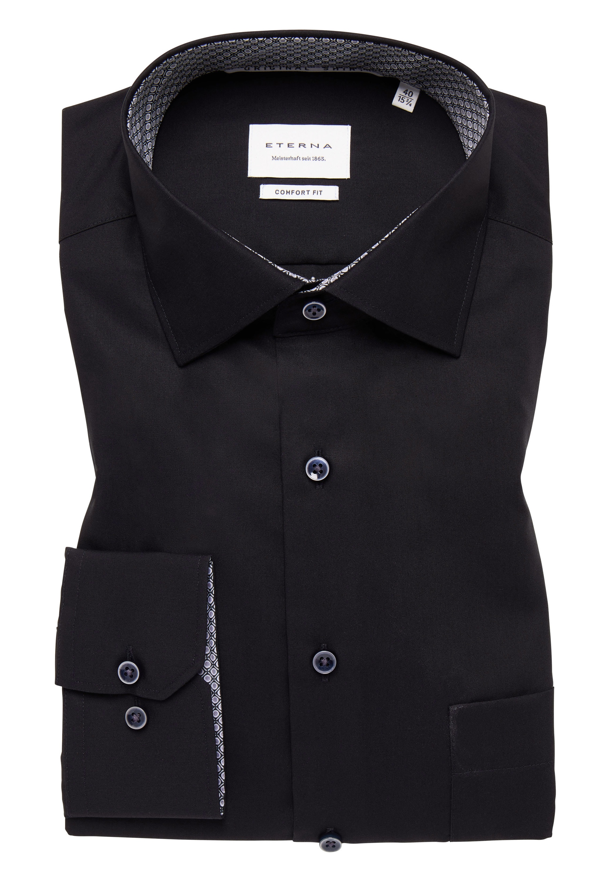 Eterna Langarmhemd »COMFORT FIT«, NON IRON (bügelfrei)